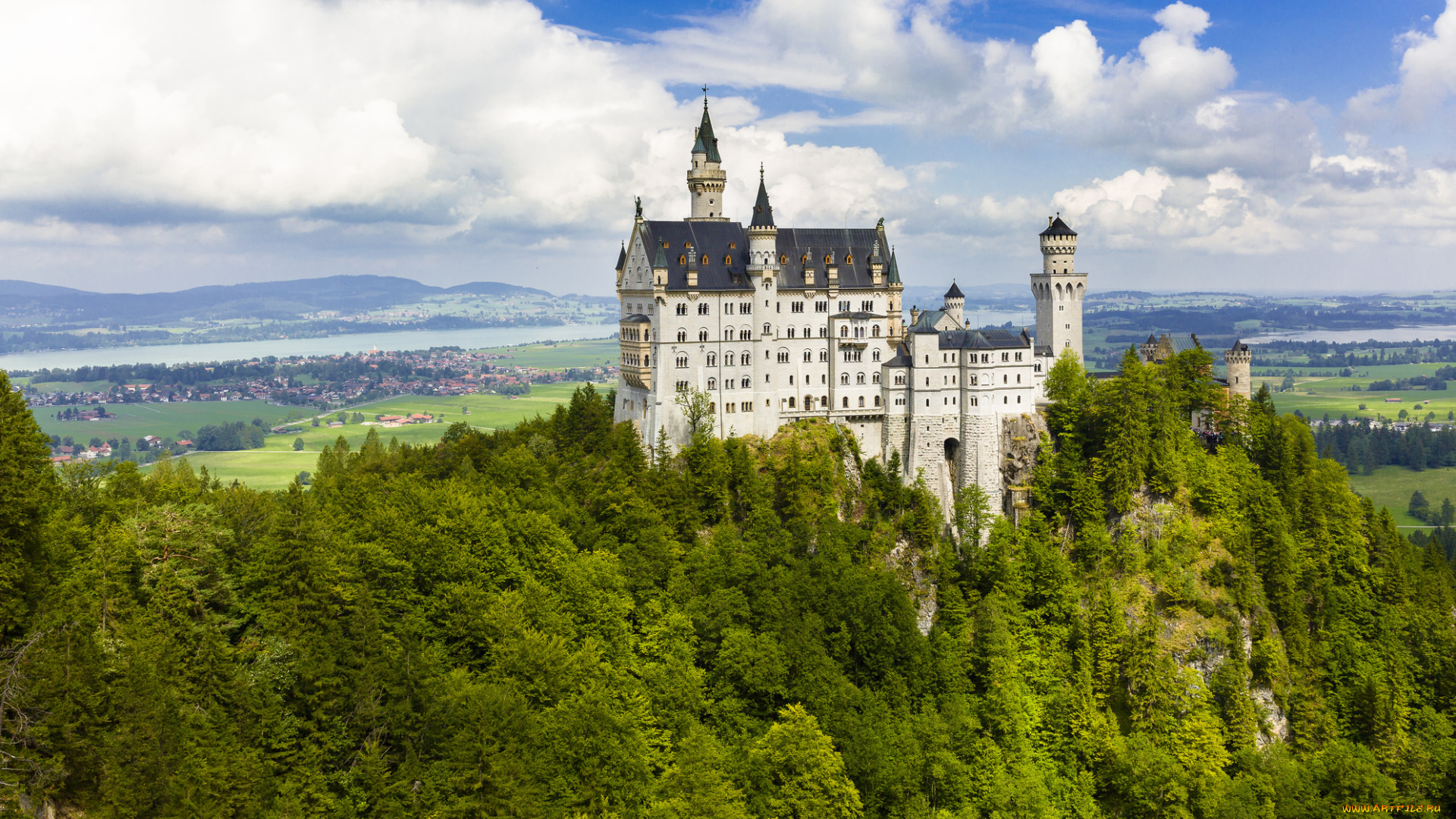 neuschwanstein, города, замок, нойшванштайн, , германия, замок
