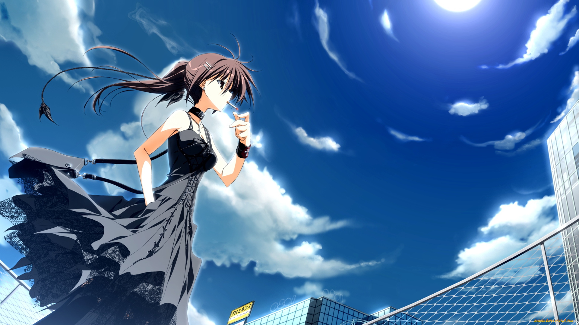 nyaruko, , crawling, with, love, аниме, haiyore, , nyaruko-san, фон, взгляд, девушка