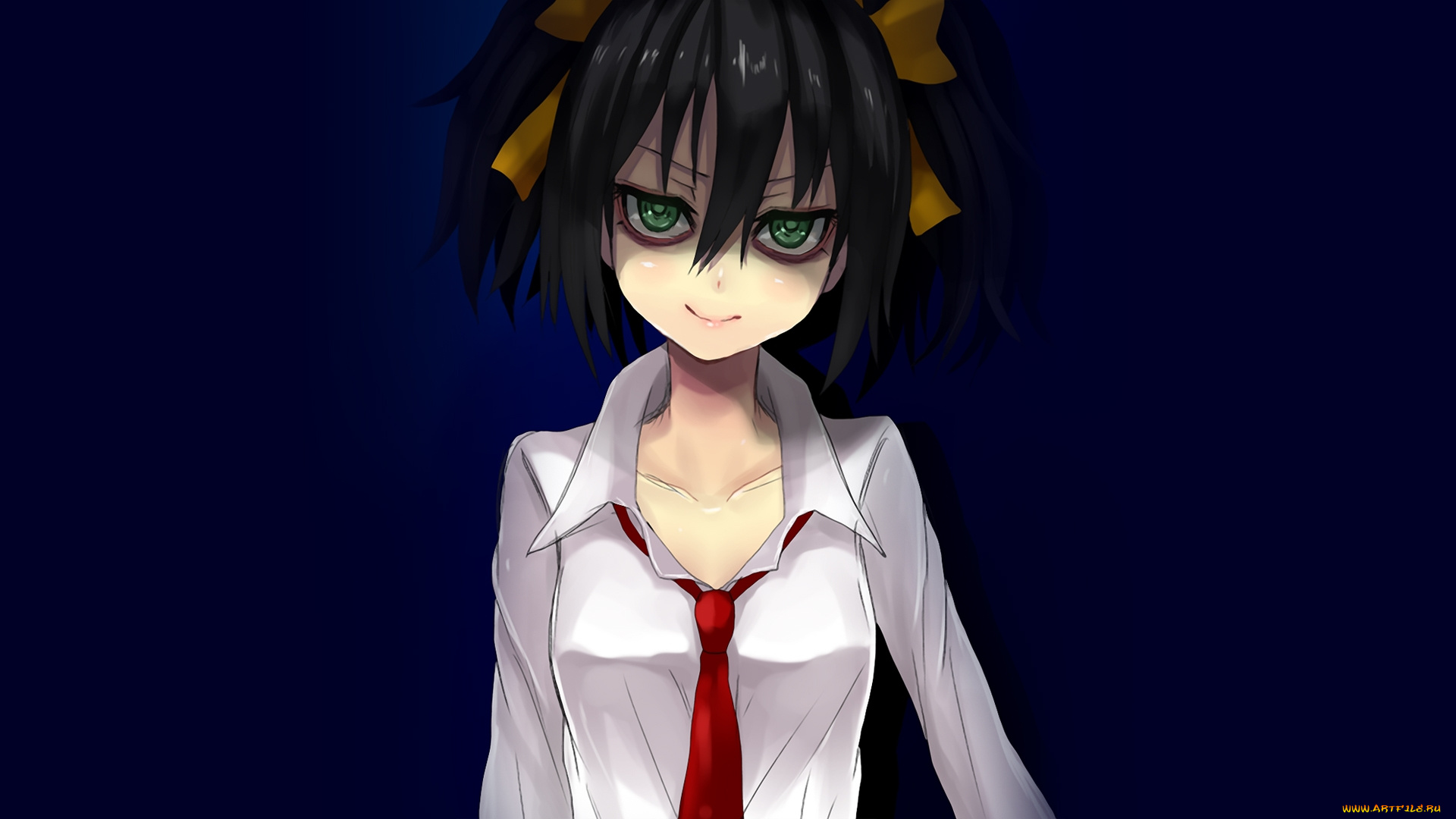 watamote, аниме, фон, взгляд, девушка