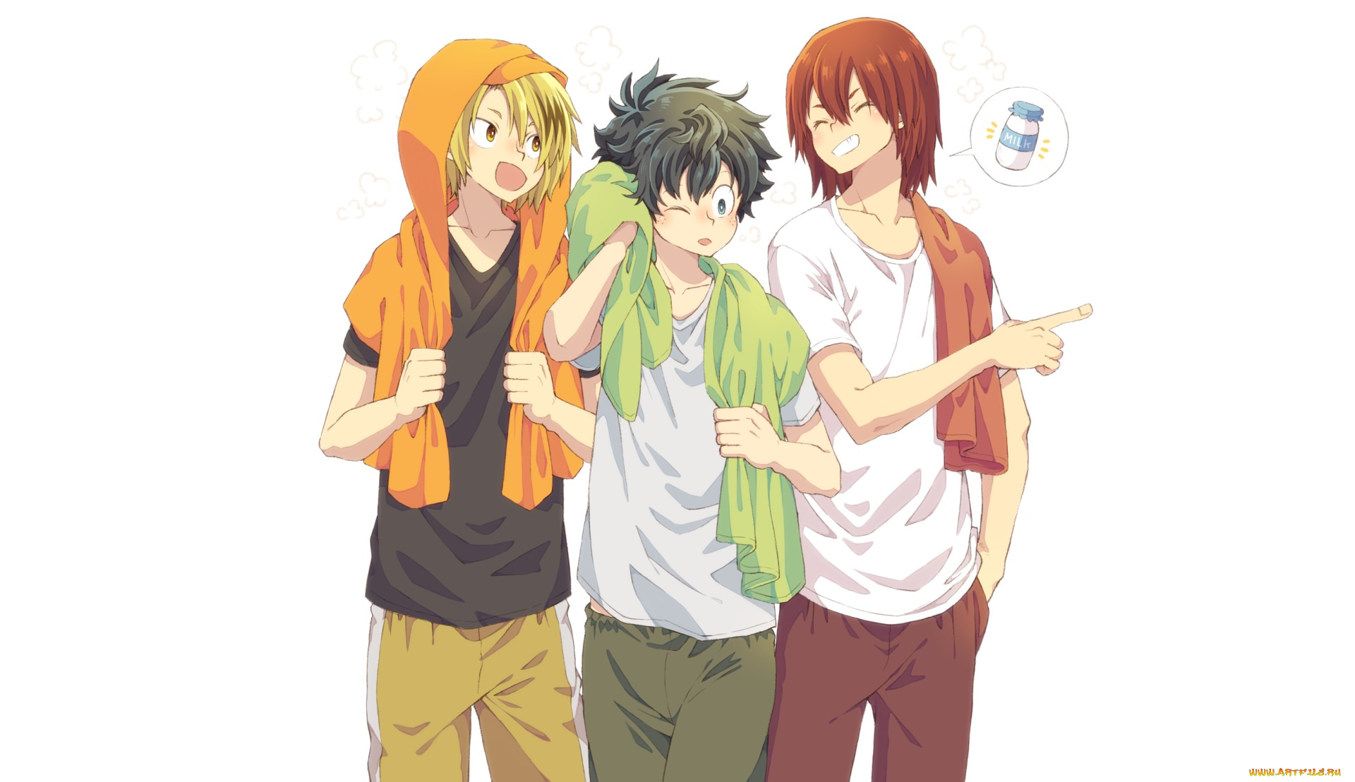 аниме, boku, no, hero, academia, парни