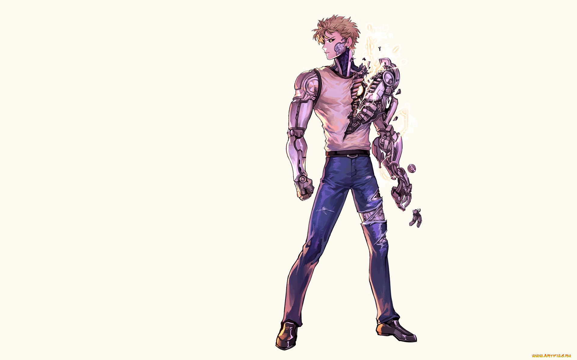 аниме, one, punch, man, генос