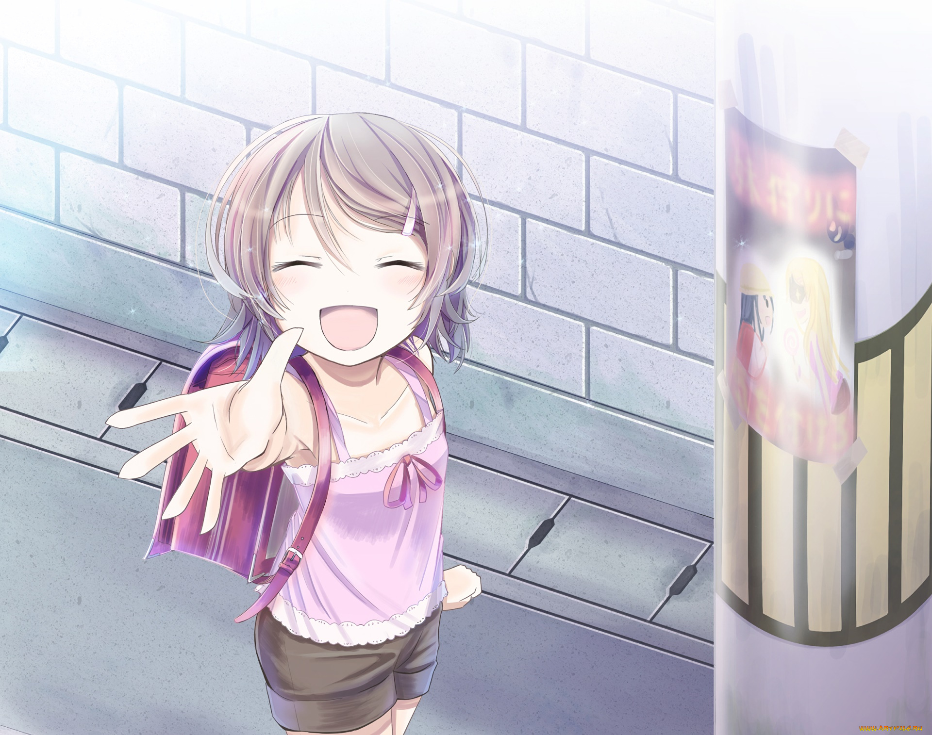 аниме, oreimo, девушка, фон, взгляд