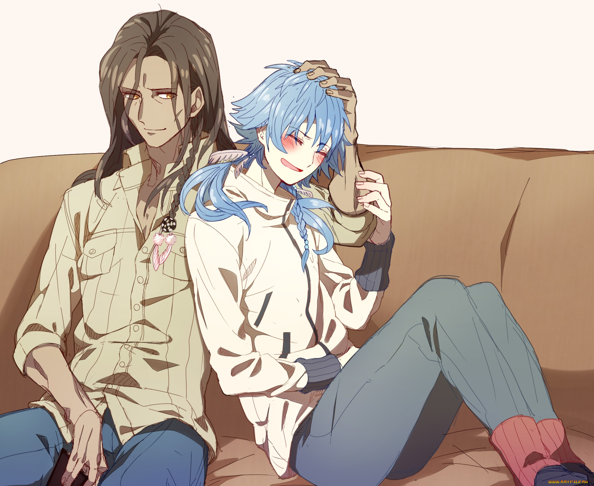 аниме, dramatical, murder, парни