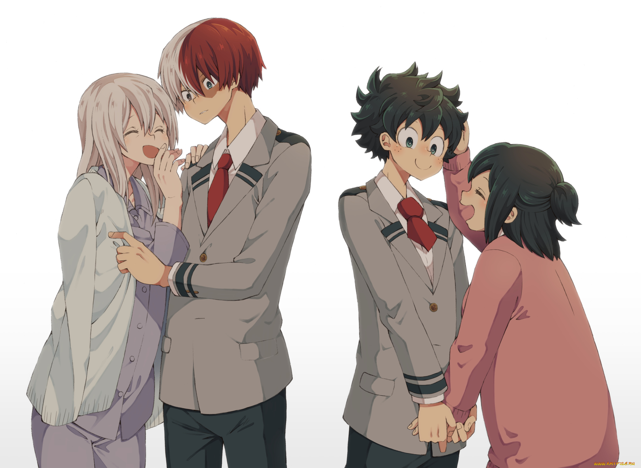 аниме, boku, no, hero, academia, мамы, парни