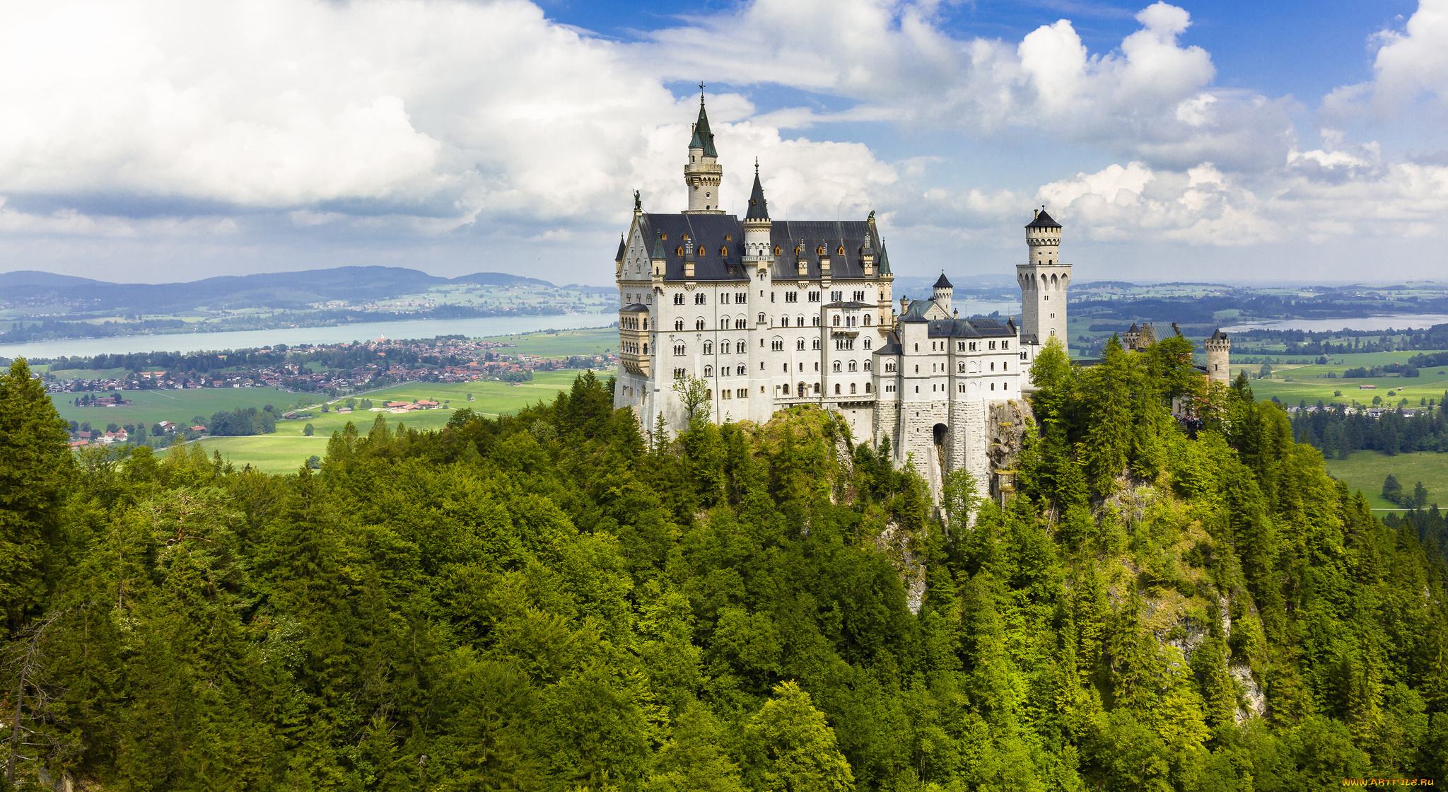 neuschwanstein, города, замок, нойшванштайн, , германия, замок