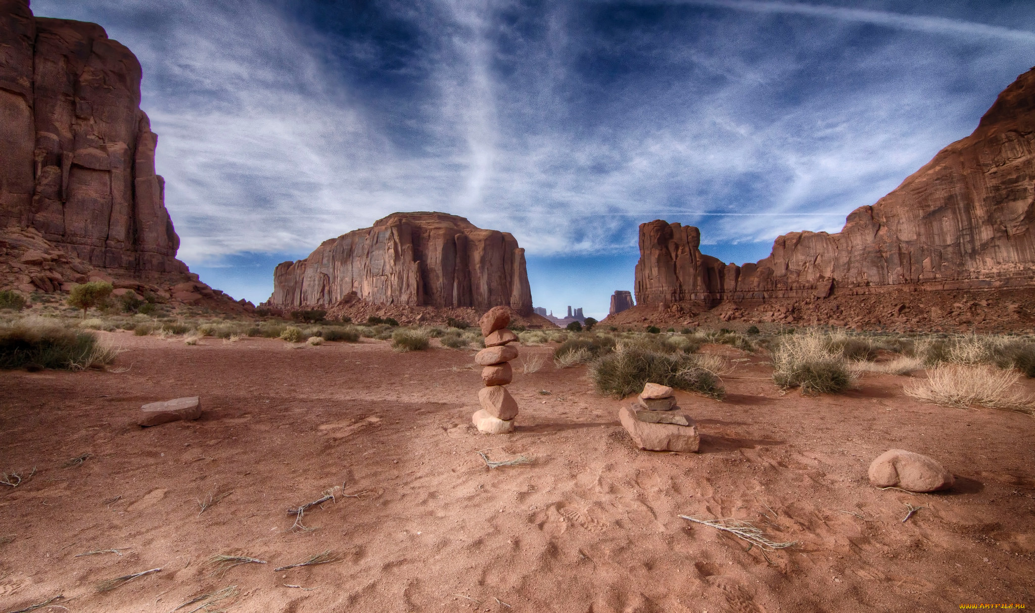 природа, пустыни, простор