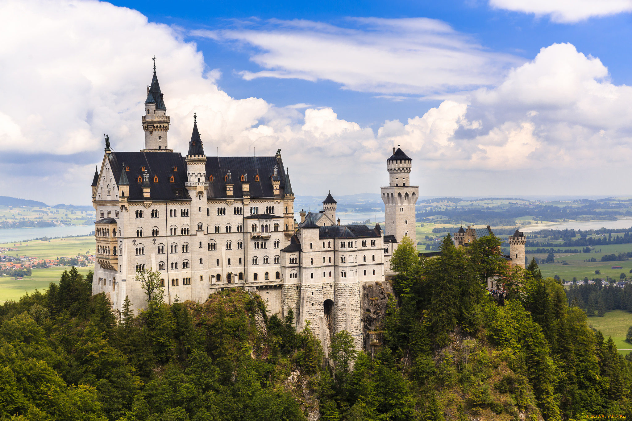 neuschwanstein, города, замок, нойшванштайн, , германия, замок