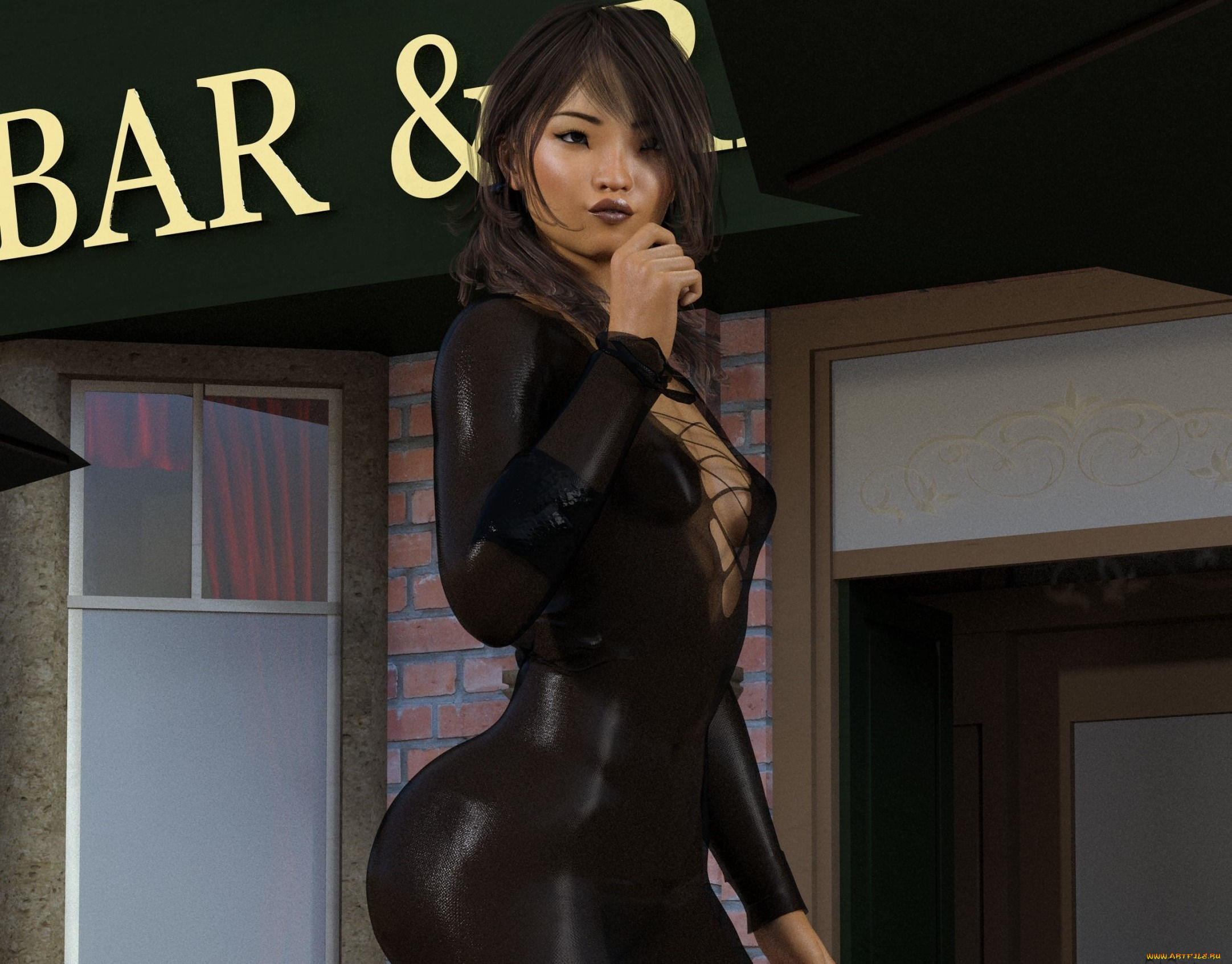 3д, графика, люди, , people, взгляд, фон, девушка