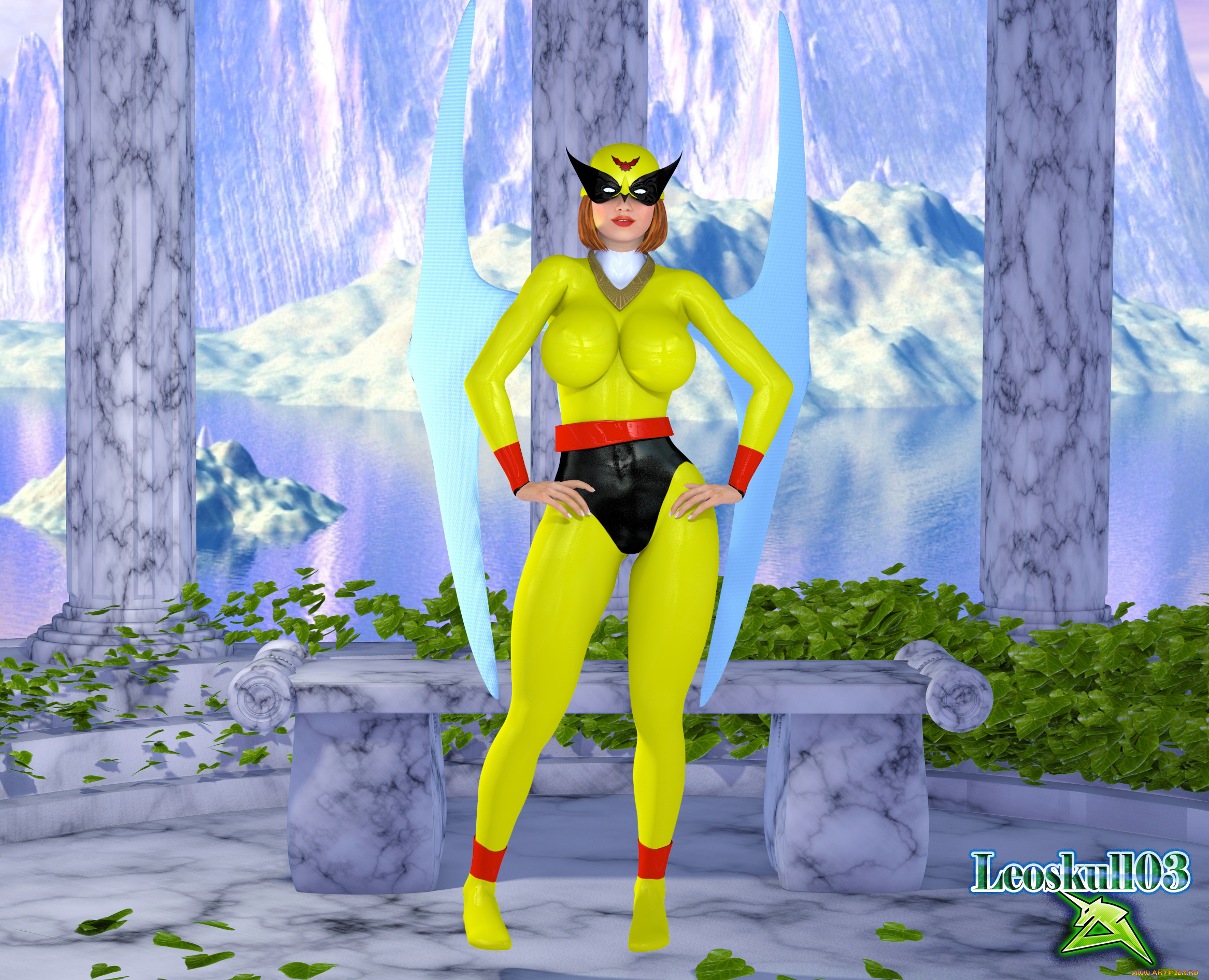 3д, графика, фантазия, , fantasy, фон, взгляд, девушка