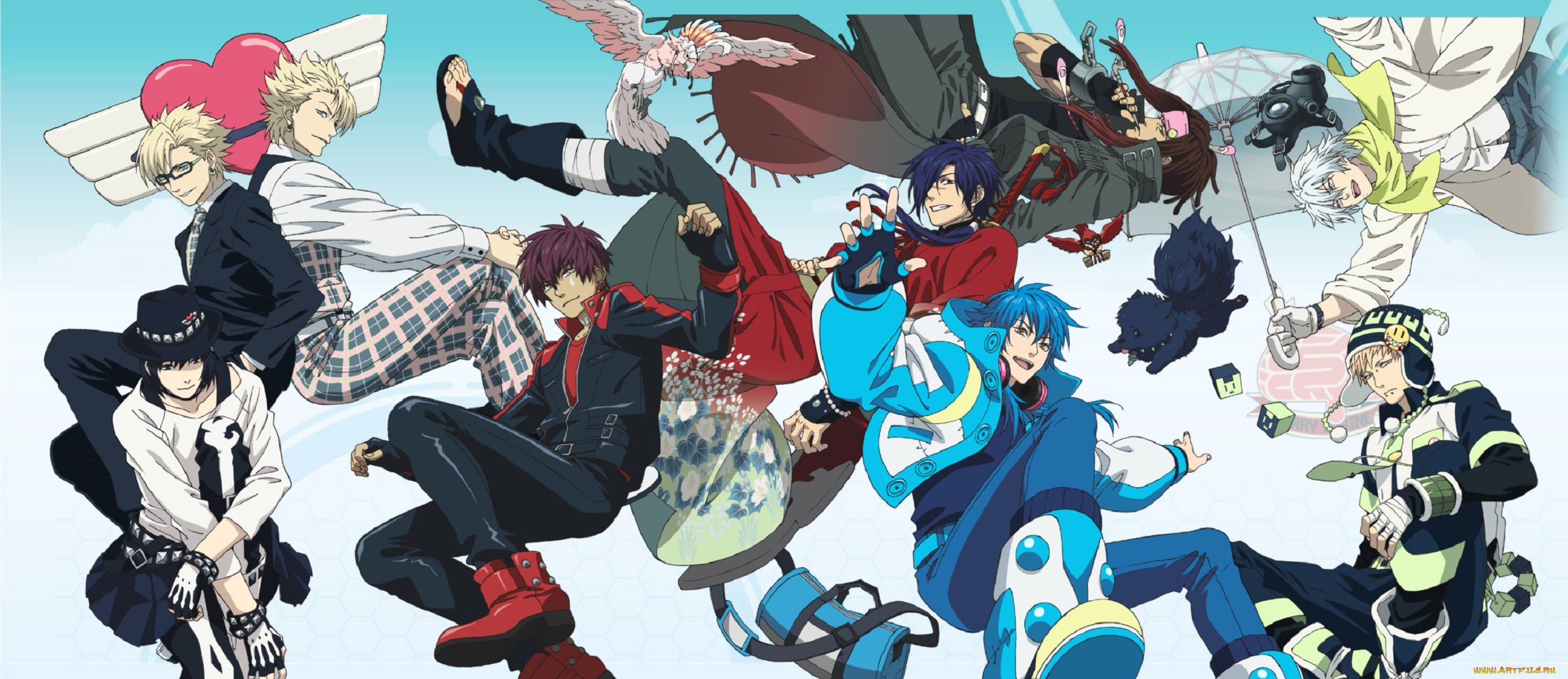 аниме, dramatical, murder, парни