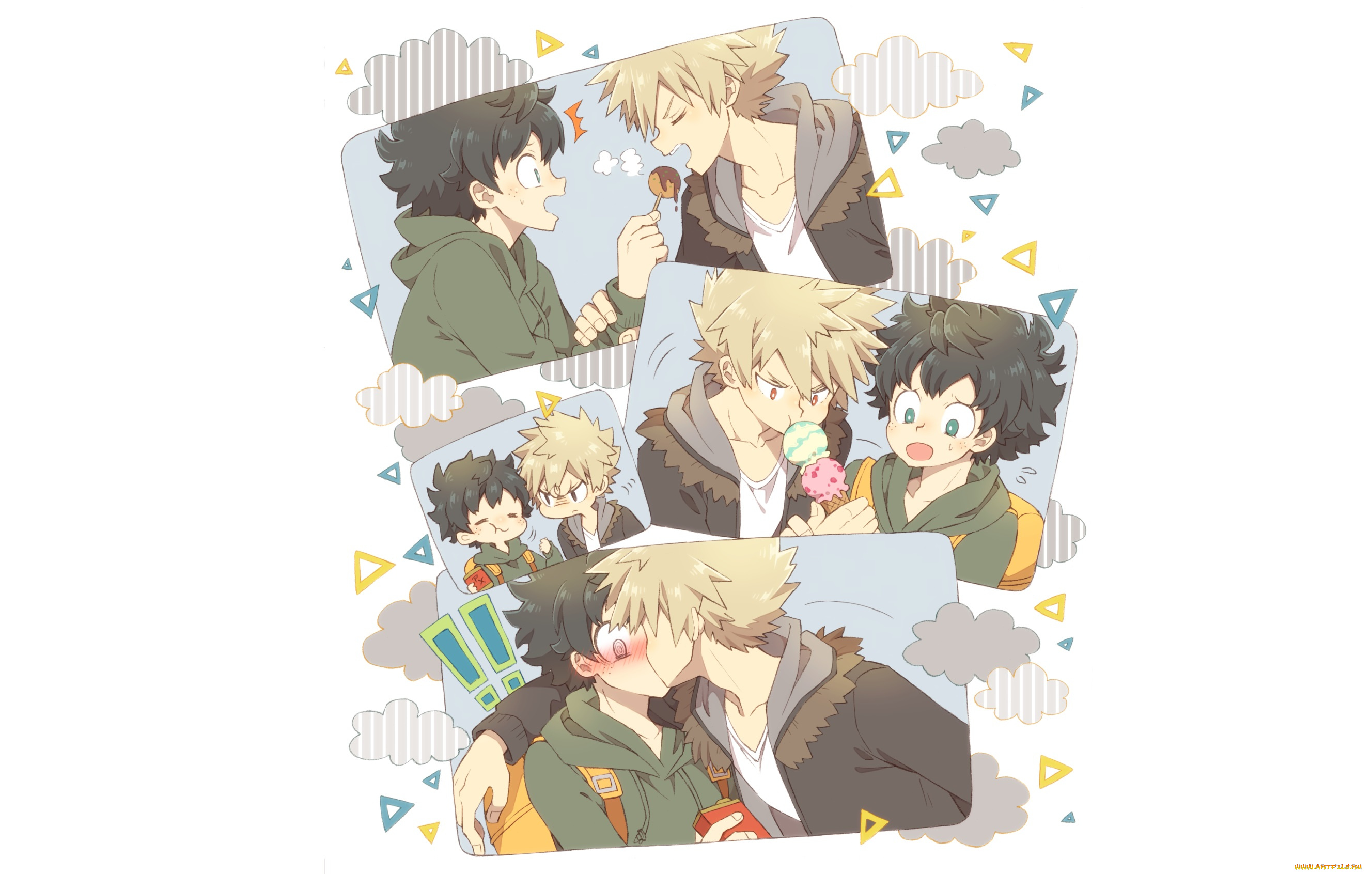 аниме, boku, no, hero, academia, парни