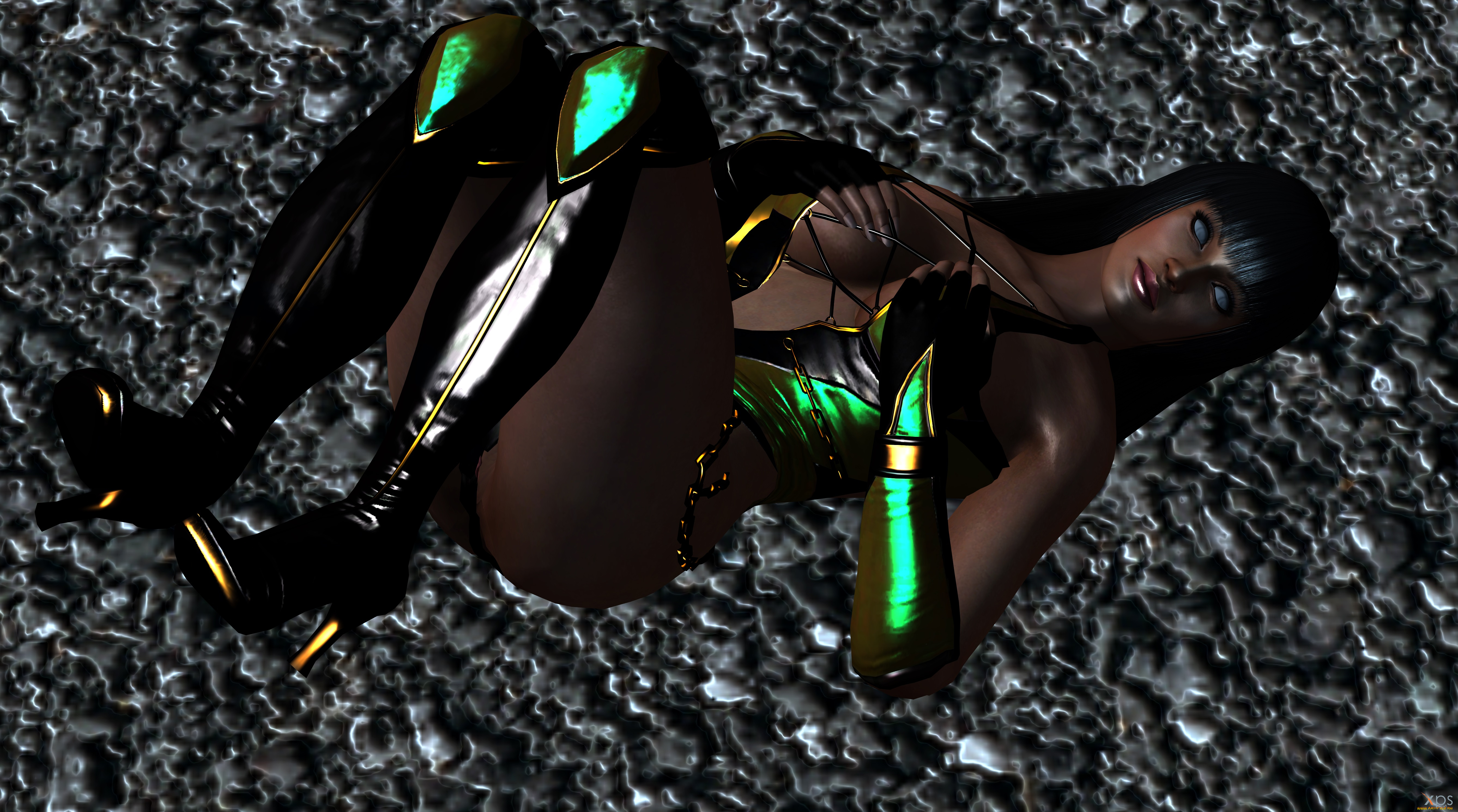 3д, графика, существа, , creatures, девушка, взгляд, фон