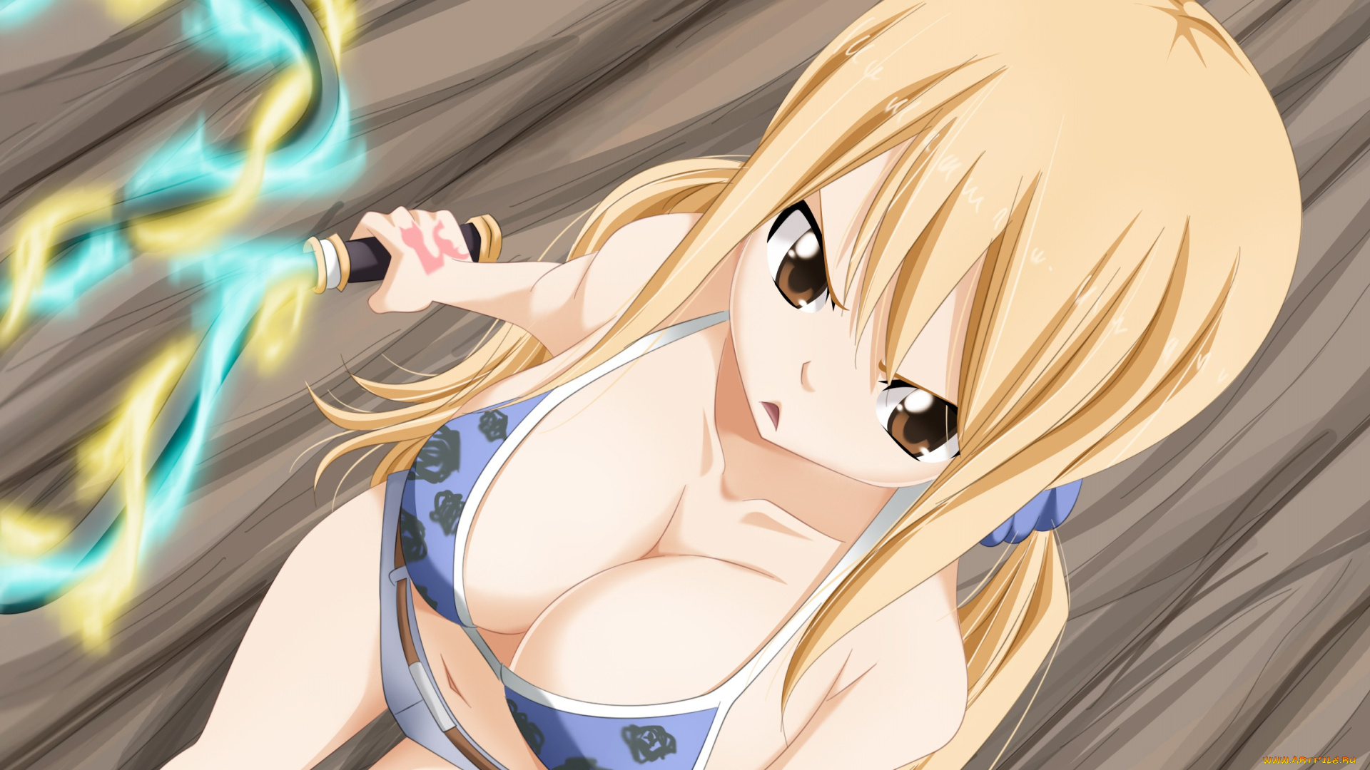 аниме, fairy, tail, люси