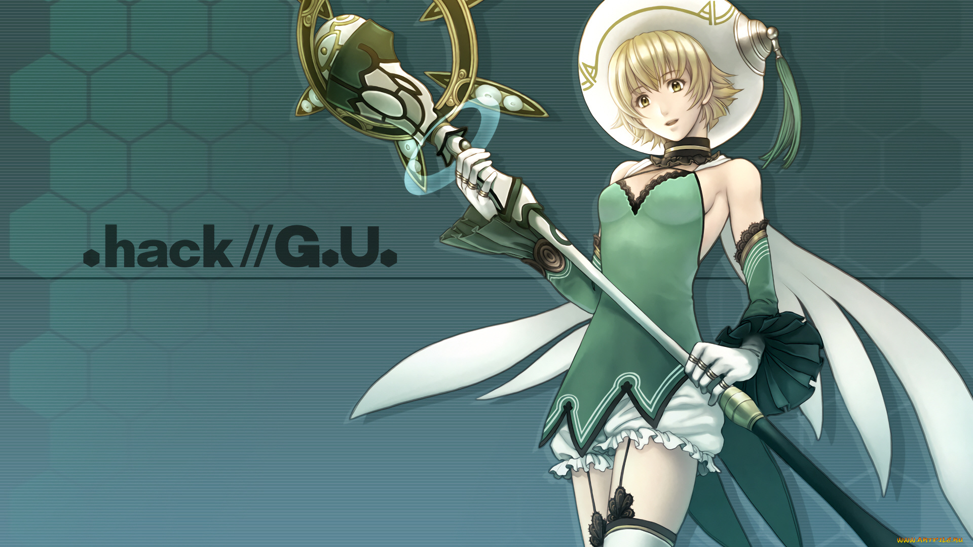 аниме, hack, sign, девушка