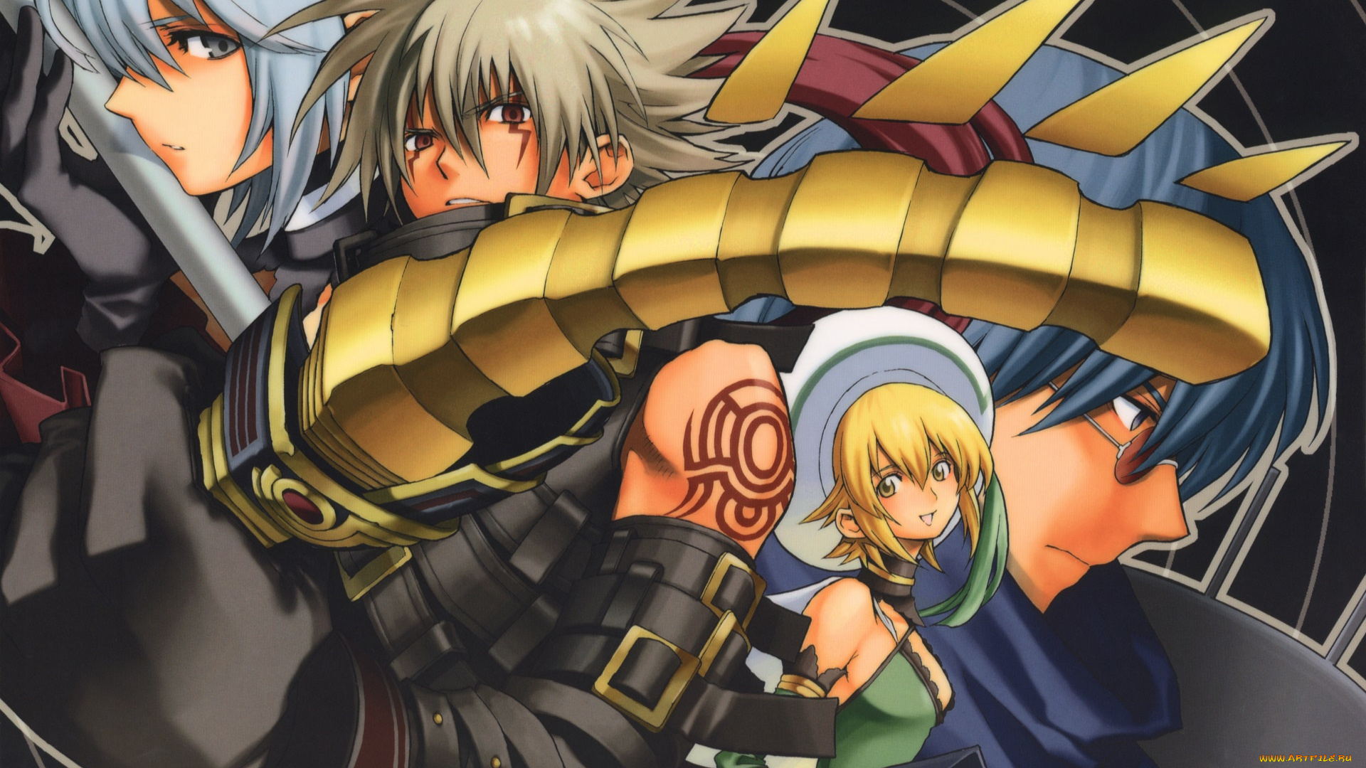 аниме, hack, sign, персонажи