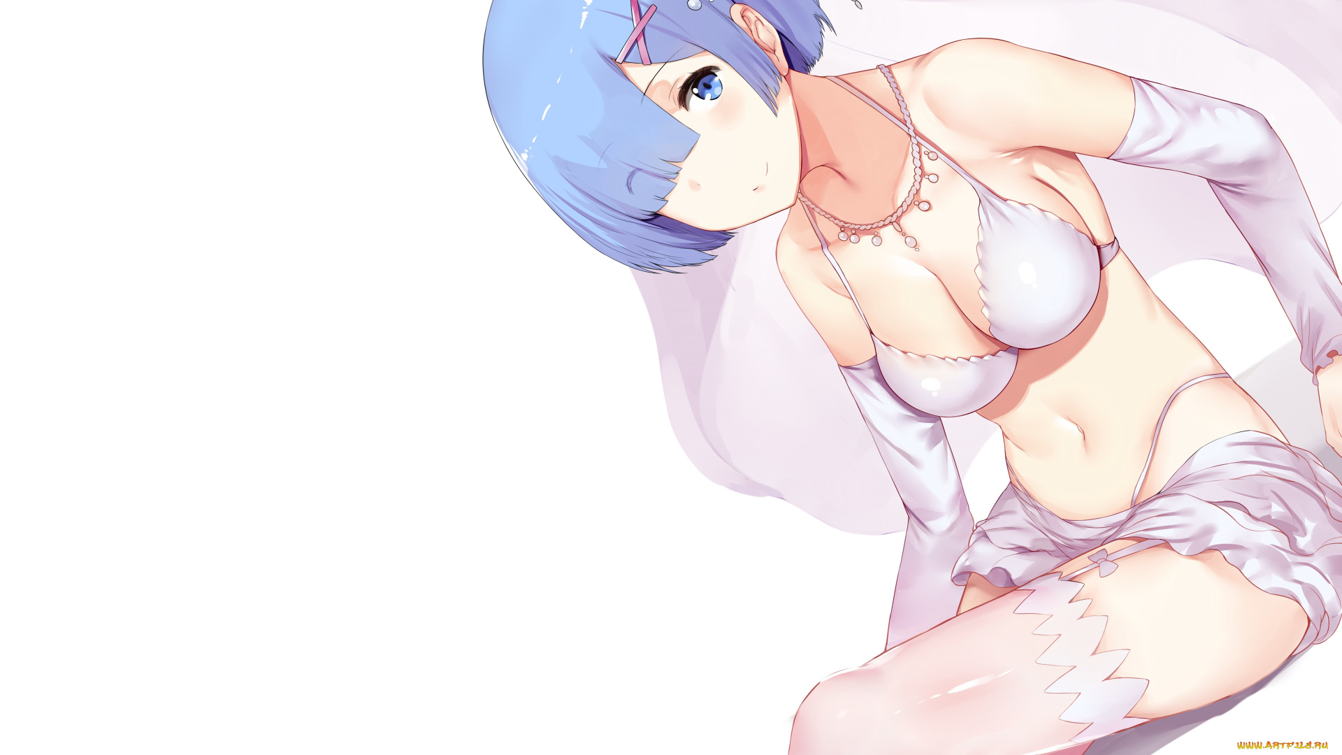 аниме, re, , zero, kara, hajimeru, isekai, seikatsu, рем