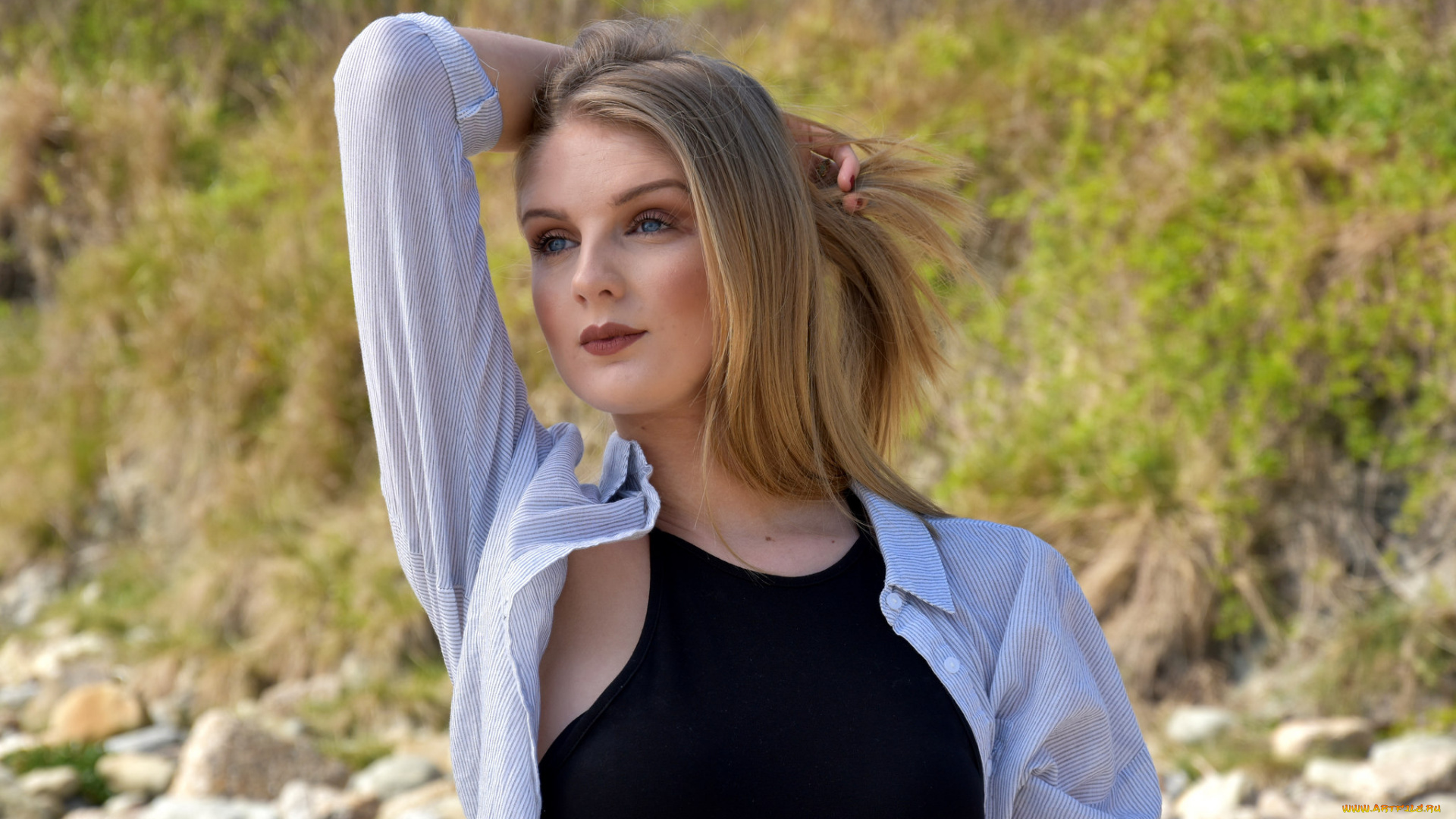 девушки, -unsort, , блондинки, , светловолосые, взгляд, лицо