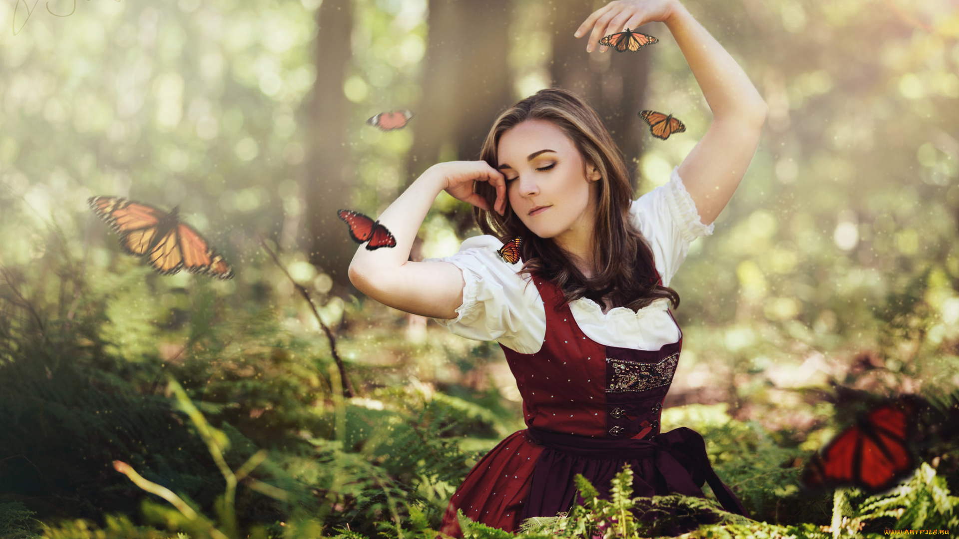 девушки, -unsort, , креатив, взгляд, лицо