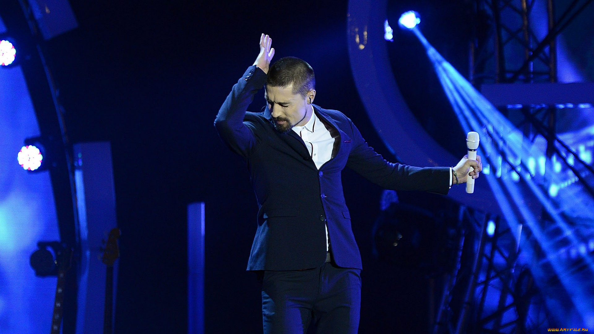 дима, билан, музыка, концерт, микрофон, парень