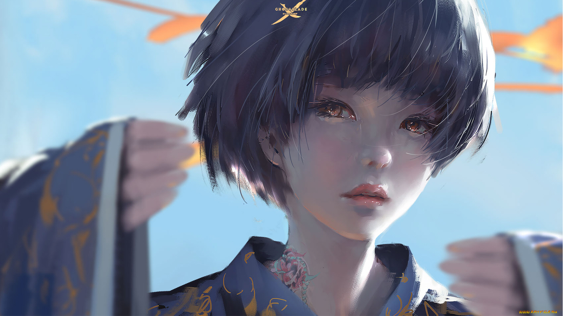 фэнтези, _ghost, blade, , , призрачный, клинок, ghost, blade, девушка, призрачный, клинок