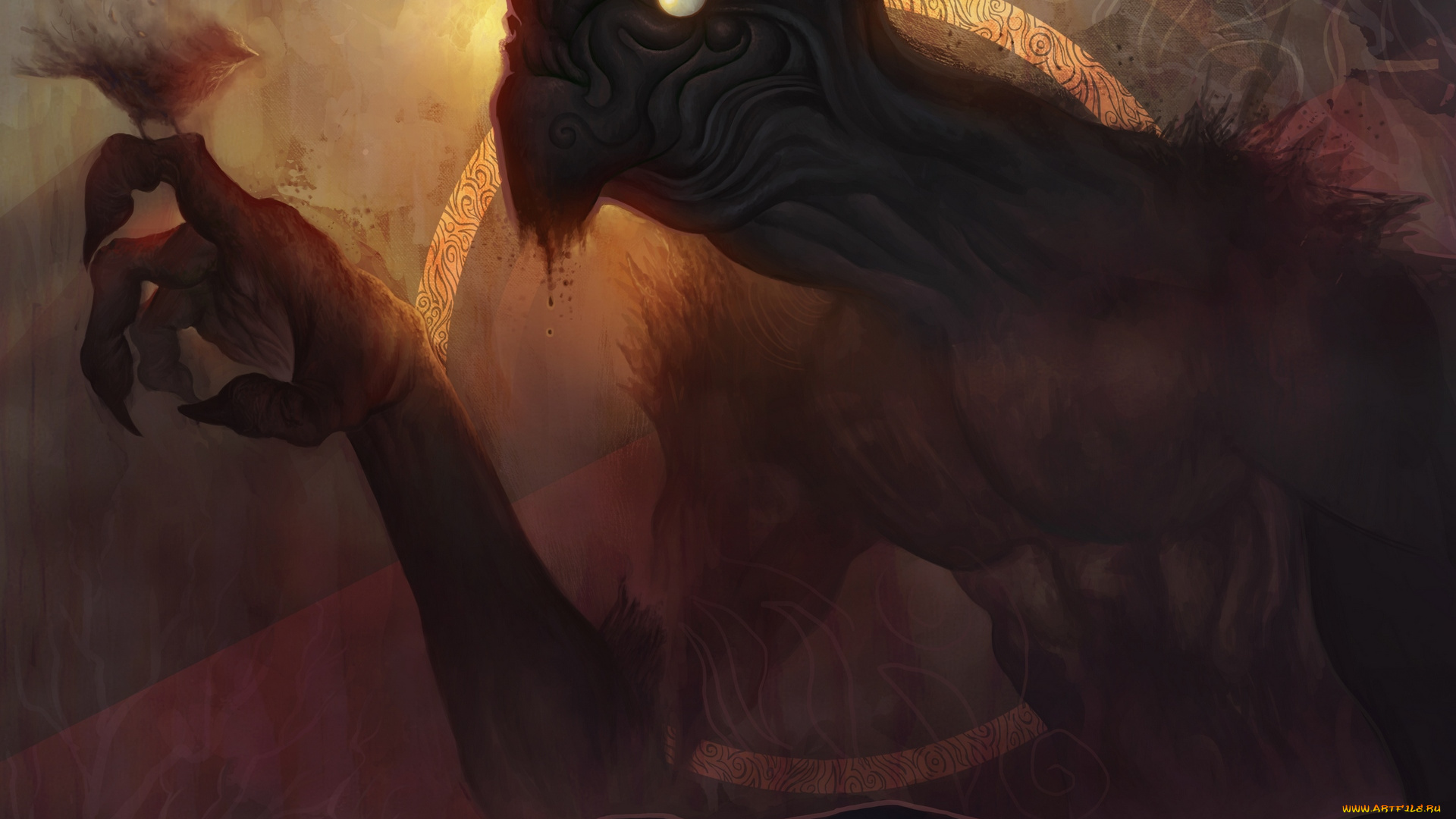 фэнтези, нежить, существо, птица