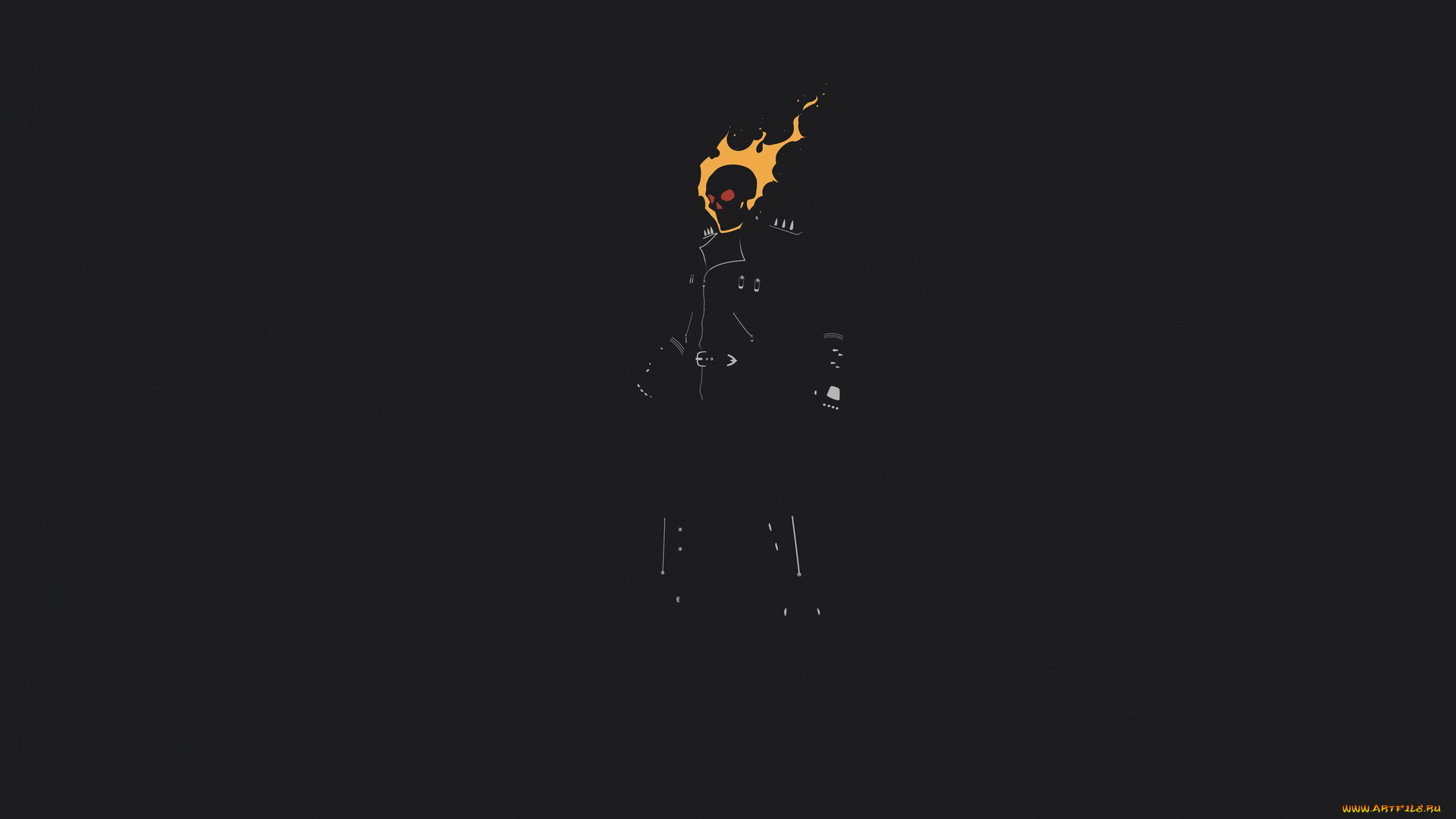 рисованное, комиксы, призрачный, гонщик