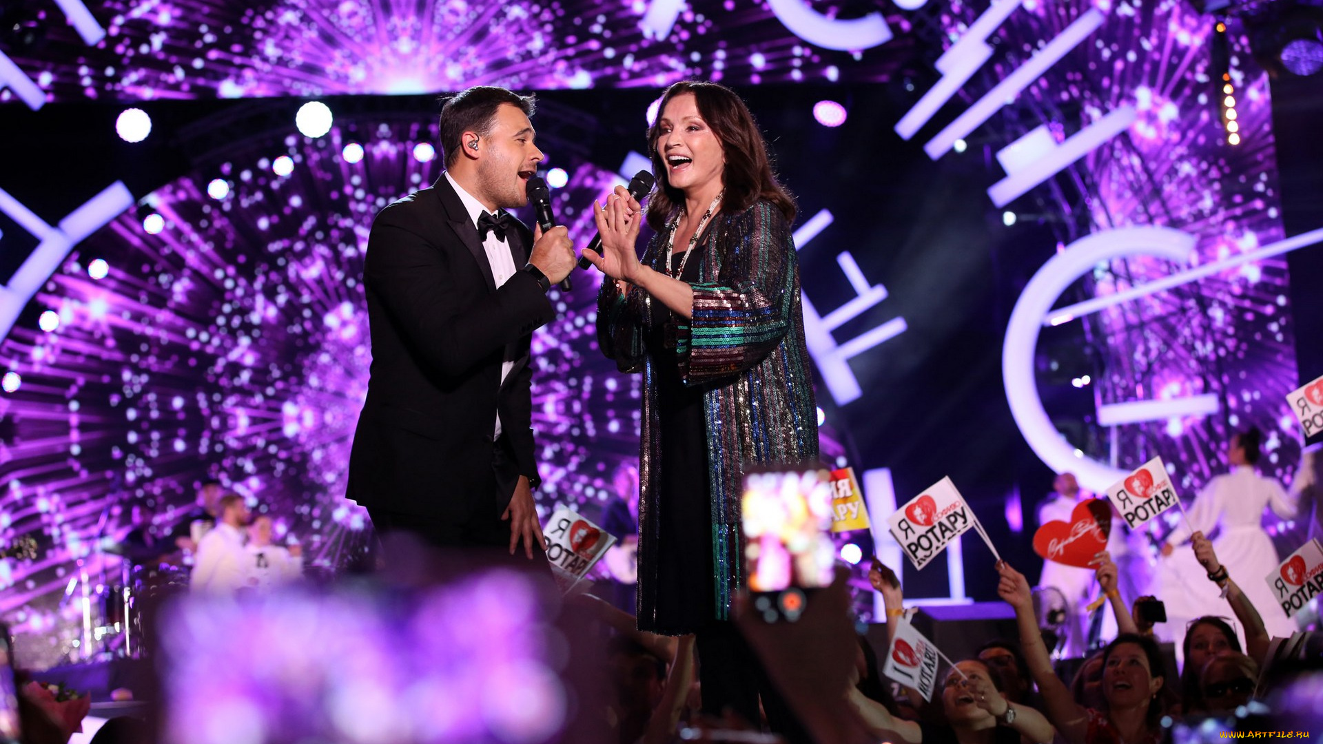 софия, ротару, музыка, -, другое, концерт, микрофон, певец, мужчина, женщина