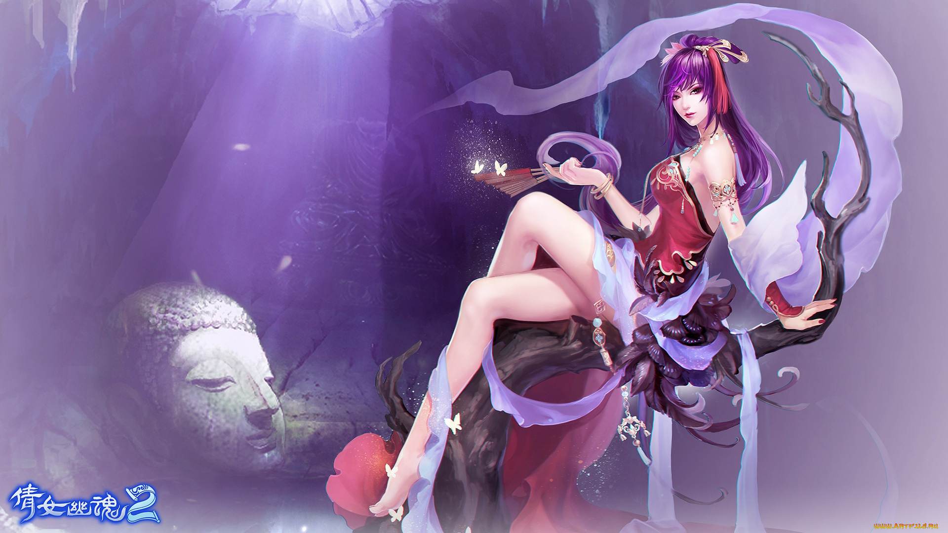 видео, игры, ~~~другое~~~, девушка, магия, игра, веер, маг, npc, история, призрака, 2