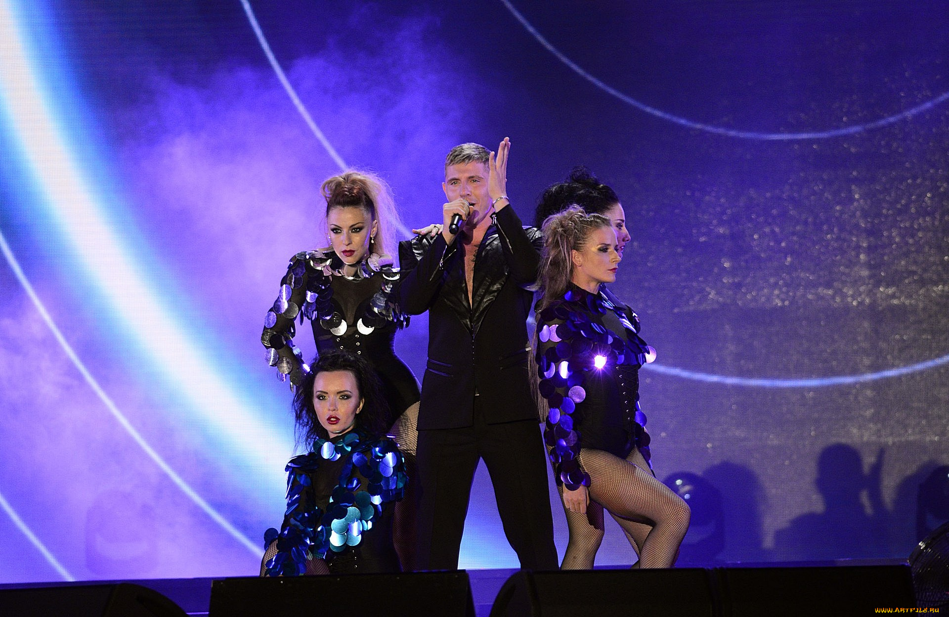 музыка, -, другое, сцена, певец, женщина, концерт, мужчина