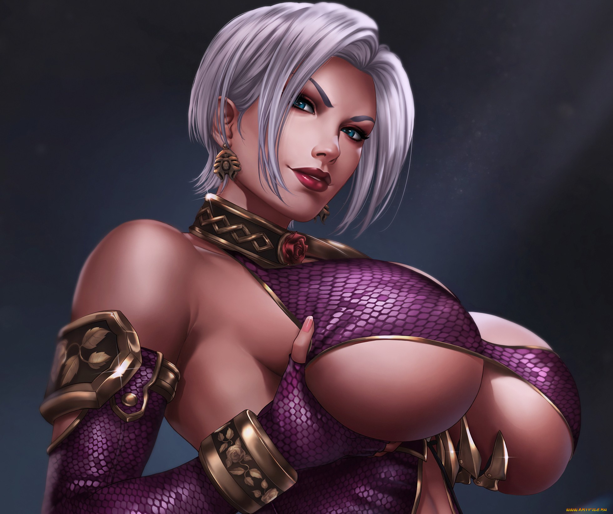 видео, игры, soulcalibur, boobies, big, boobs, tits, breast, busty, titty, soul-calibur, giat, chest, isabella, valentine, large, pose, kyojin, huge