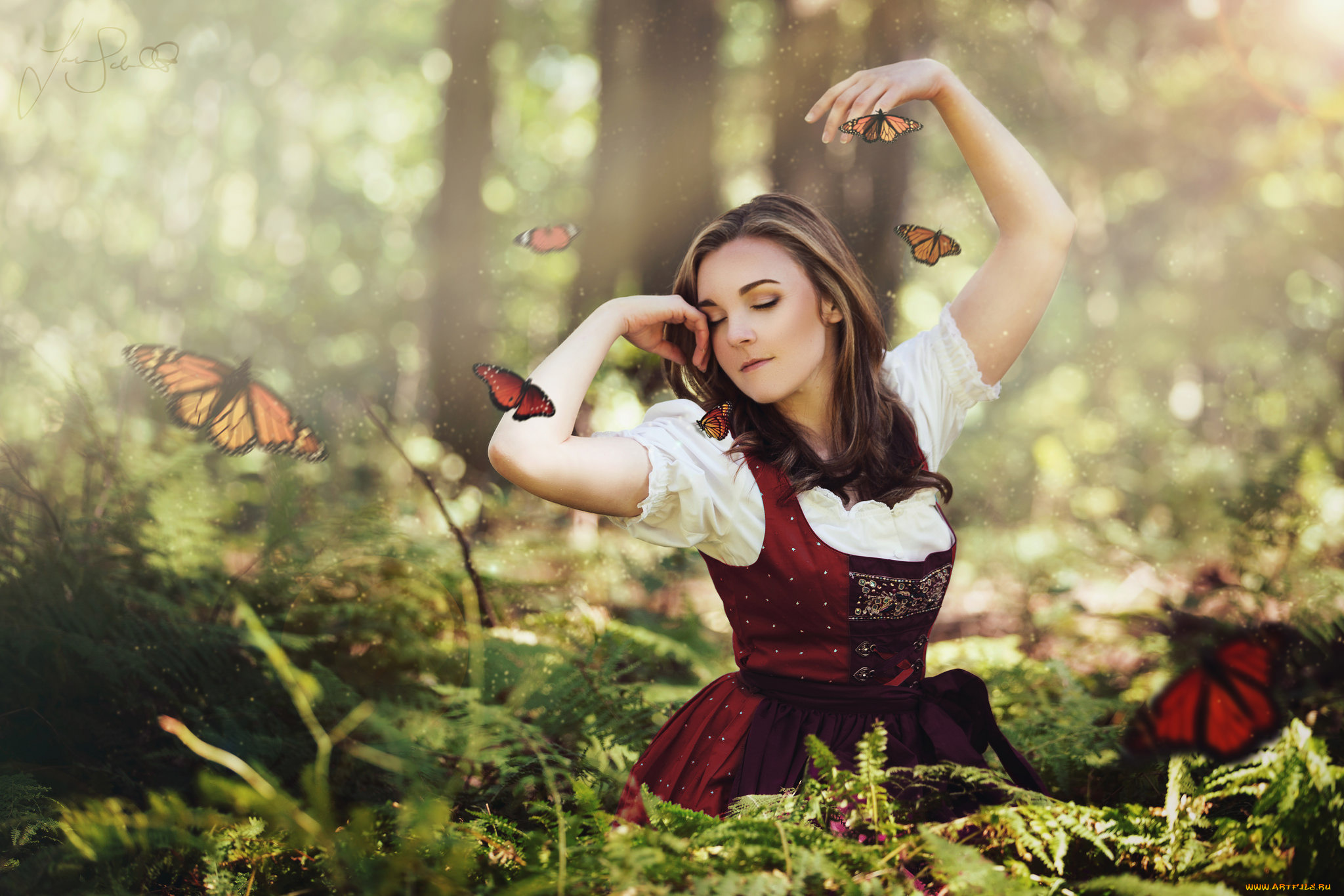 девушки, -unsort, , креатив, взгляд, лицо