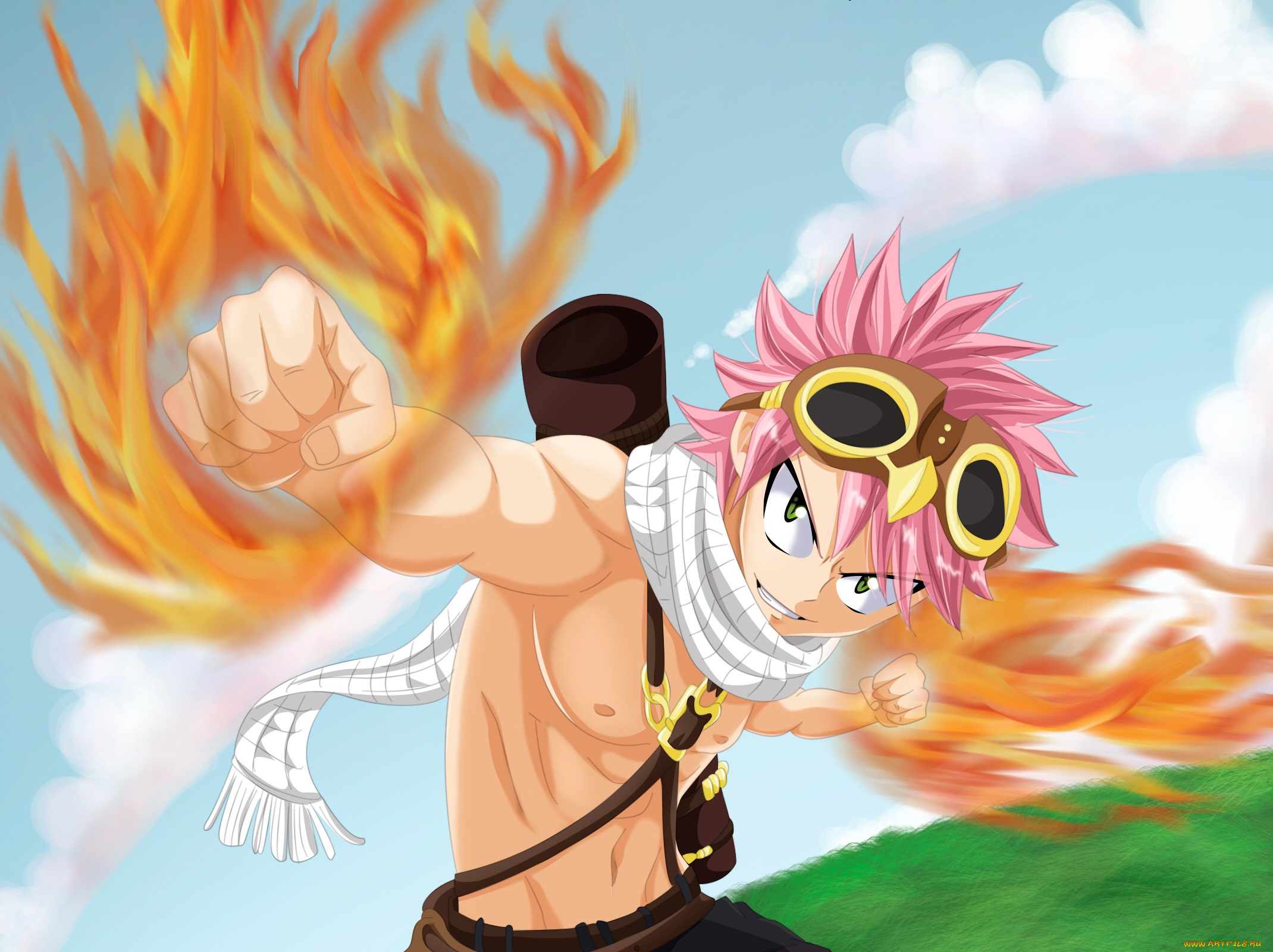 аниме, fairy, tail, хвост, феи