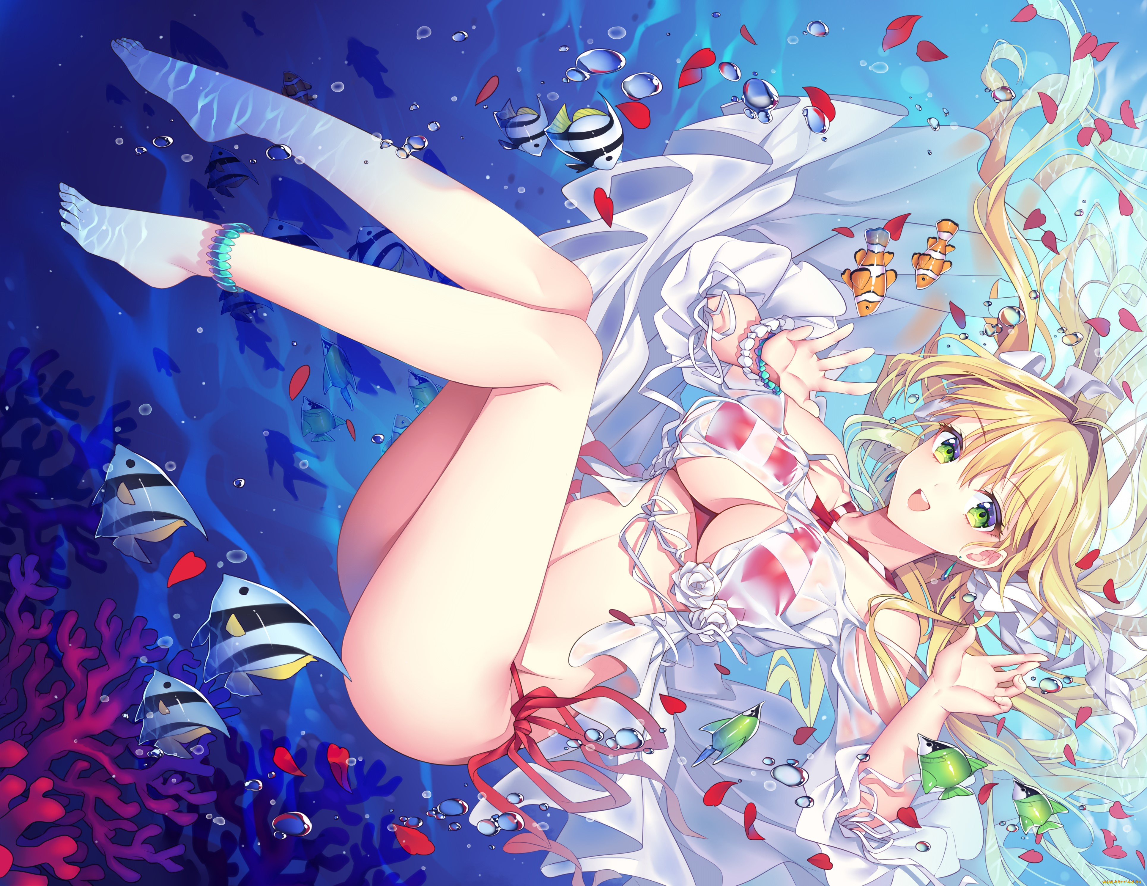 аниме, fate, stay, night, saber, extra