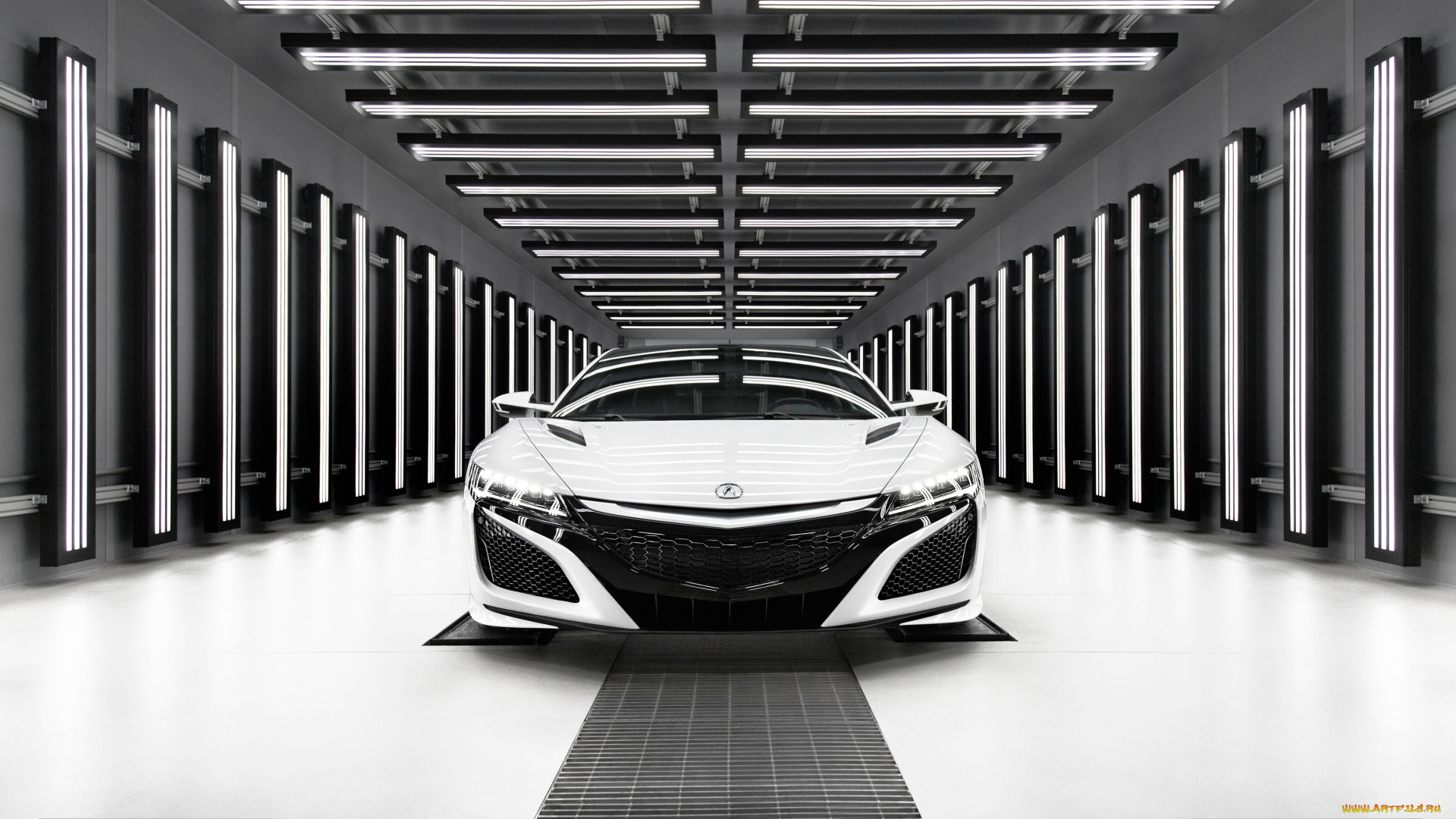 2019, acura, nsx, автомобили, acura, белый, суперкар, 2019, nsx, front, view