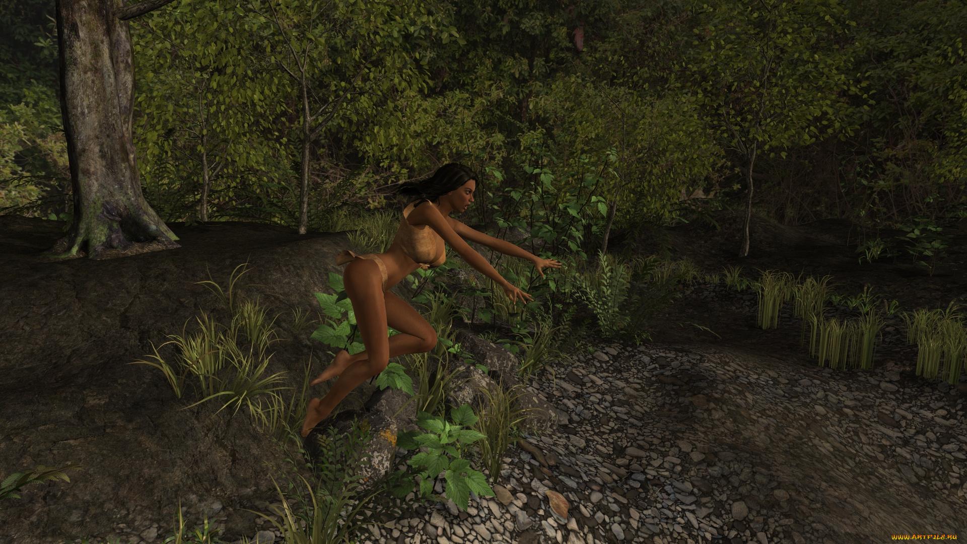 3д, графика, фантазия, , fantasy, фон, взгляд, девушка