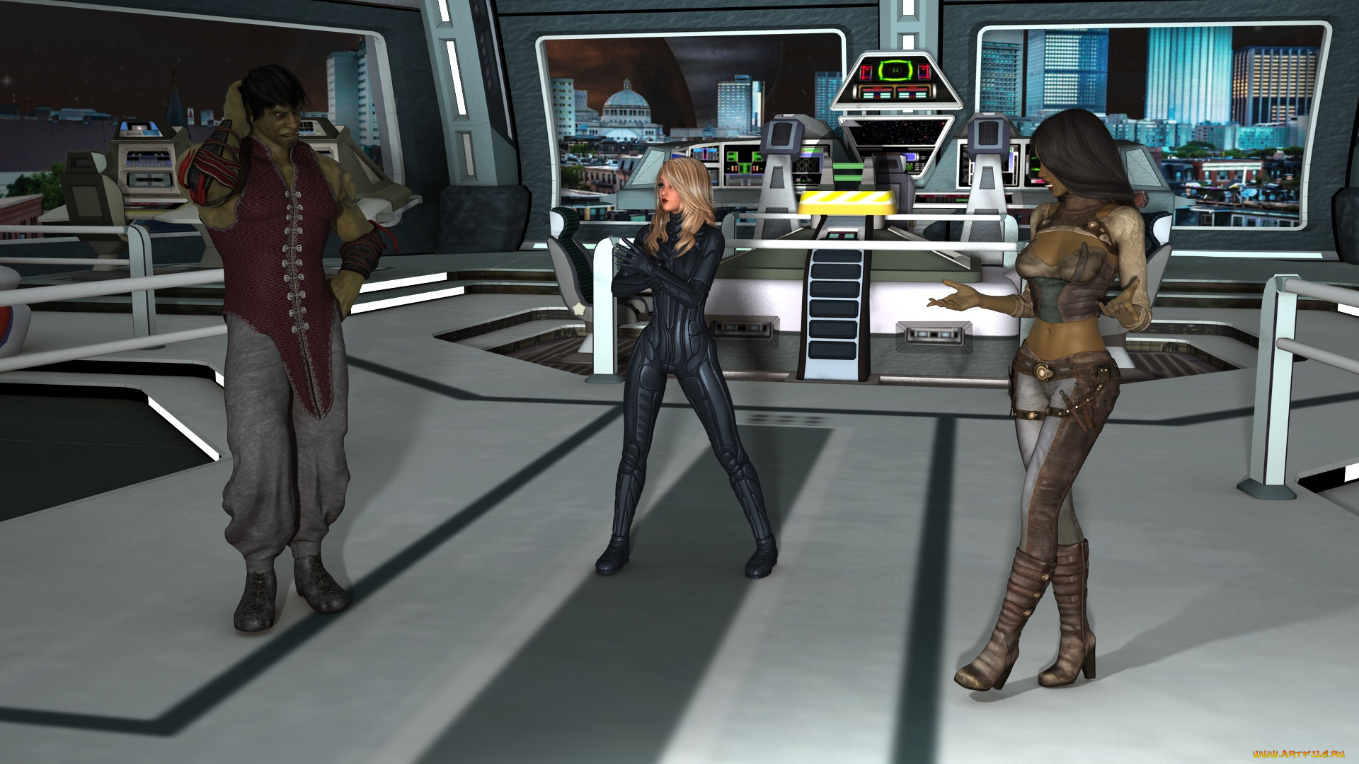 3д, графика, фантазия, , fantasy, взгляд, фон, девушка