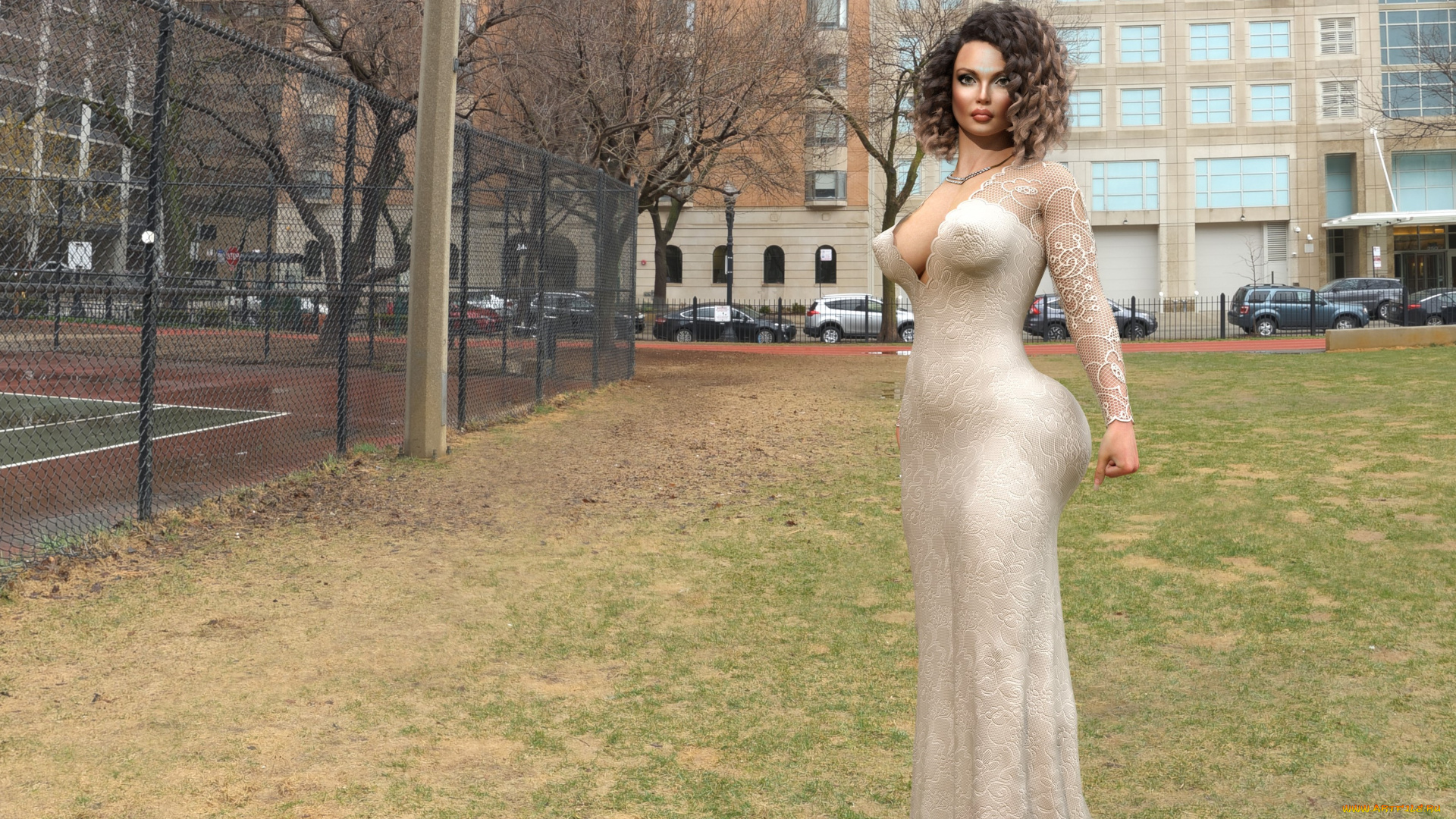 3д, графика, люди, , people, фон, взгляд, девушка