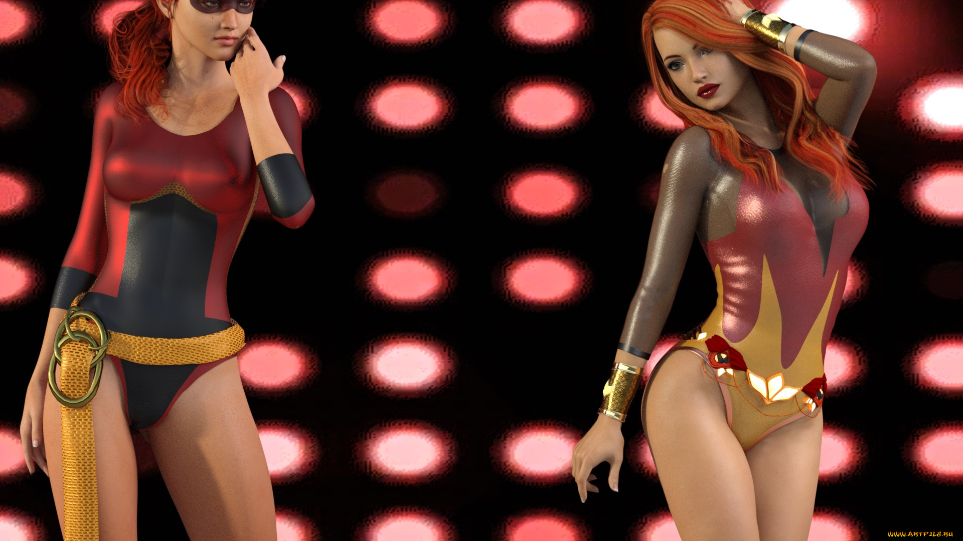 3д, графика, люди, , people, фон, взгляд, девушки