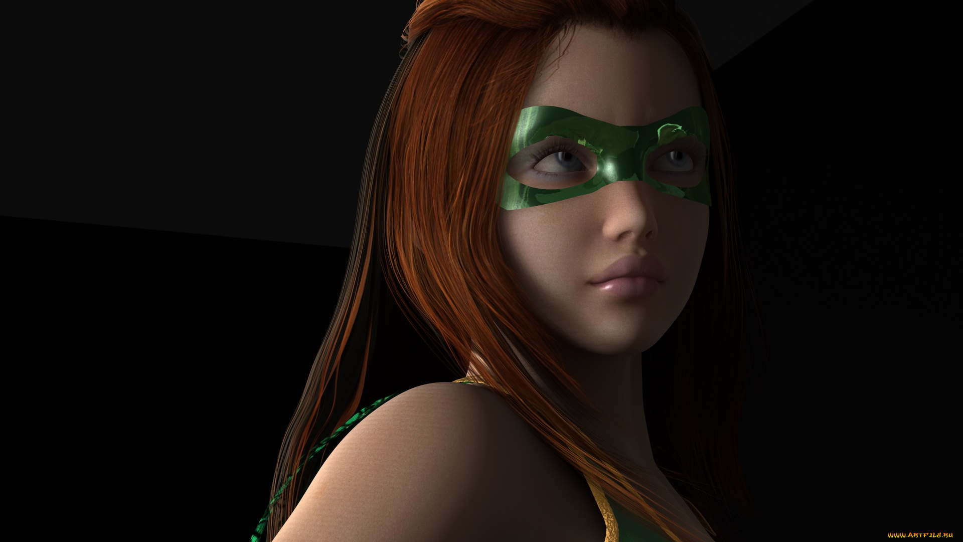 3д, графика, люди, , people, взгляд, фон, девушка