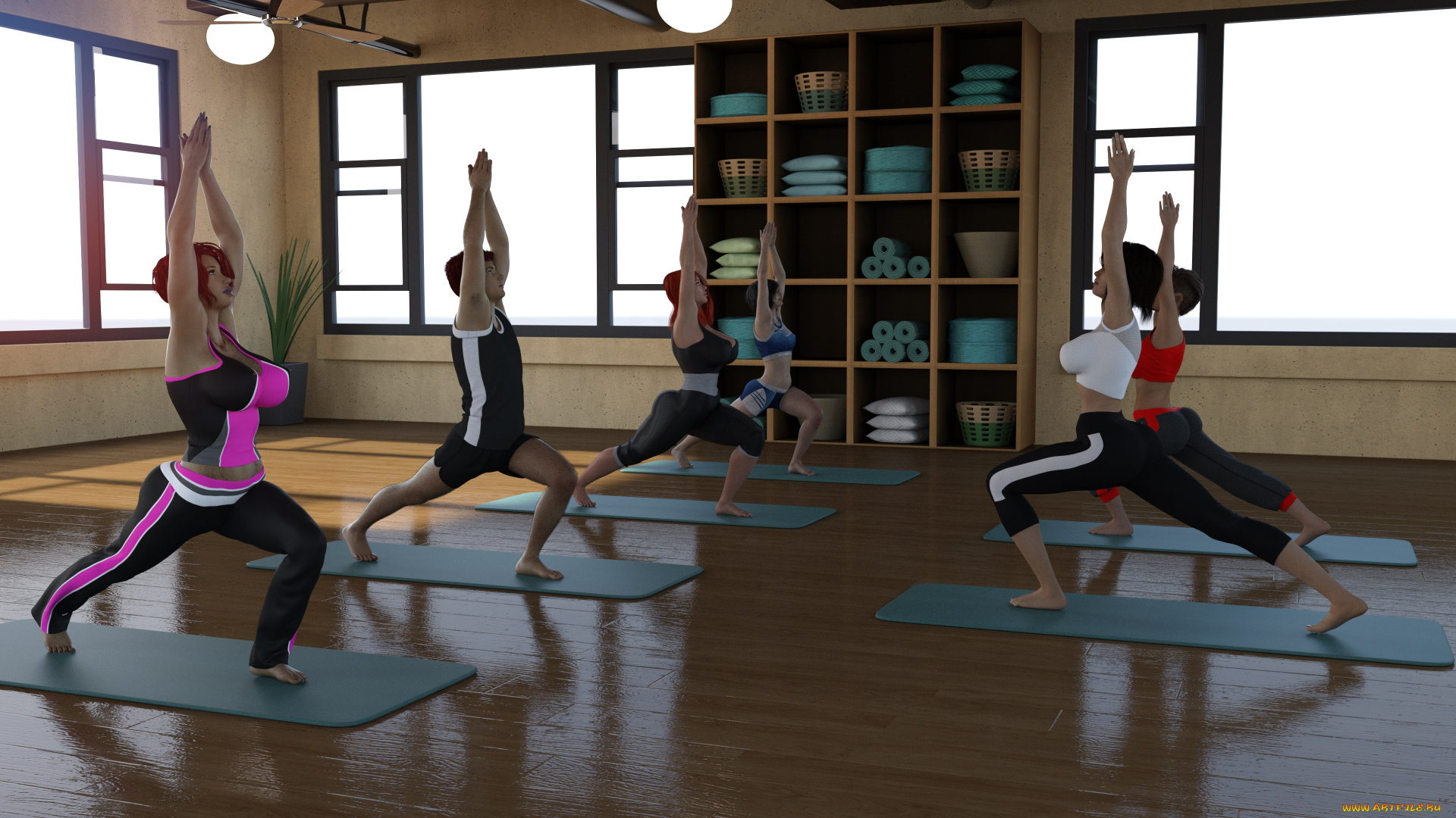 3д, графика, спорт, , sport, взгляд, девушки, фон