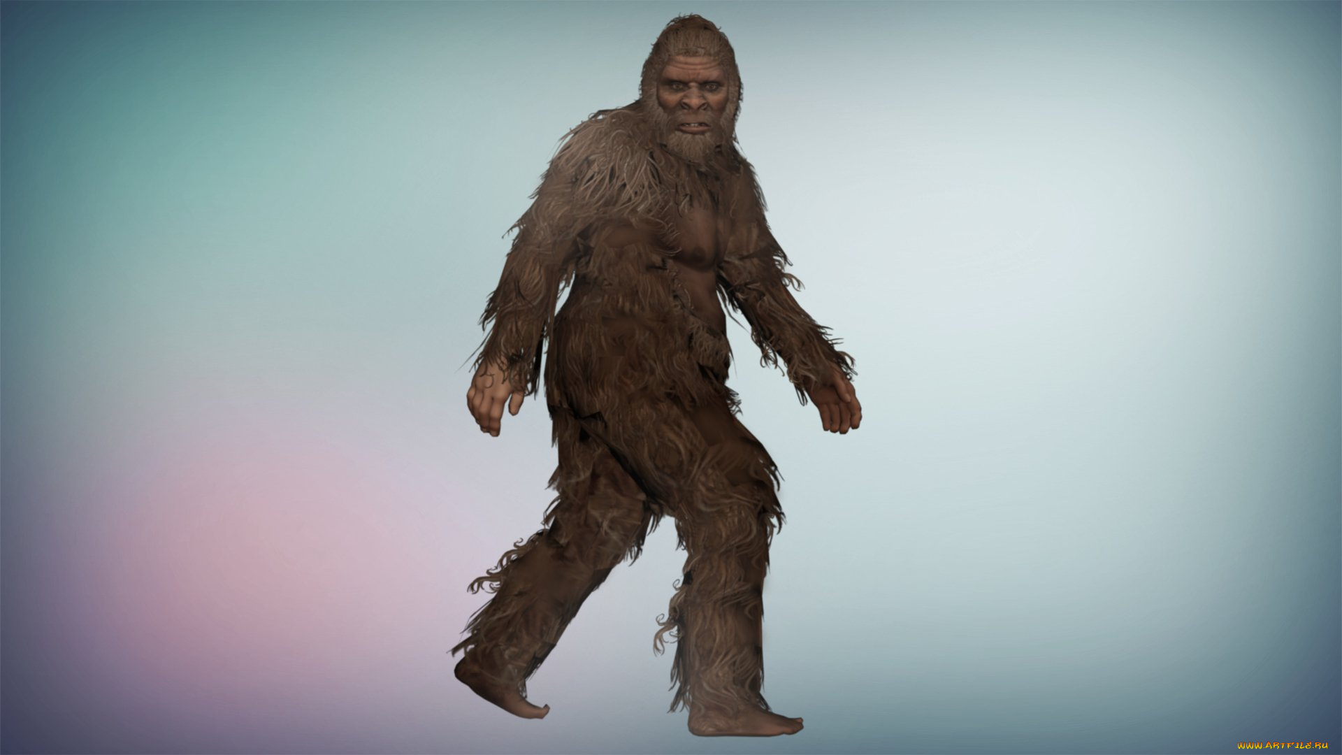 3д, графика, существа, , creatures, снежный, человек