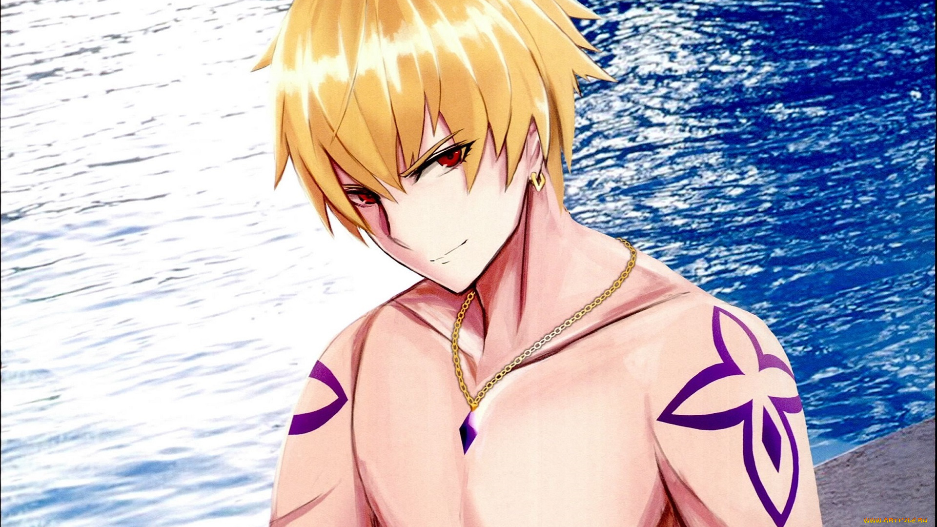 аниме, fate, stay, night, гильгамеш