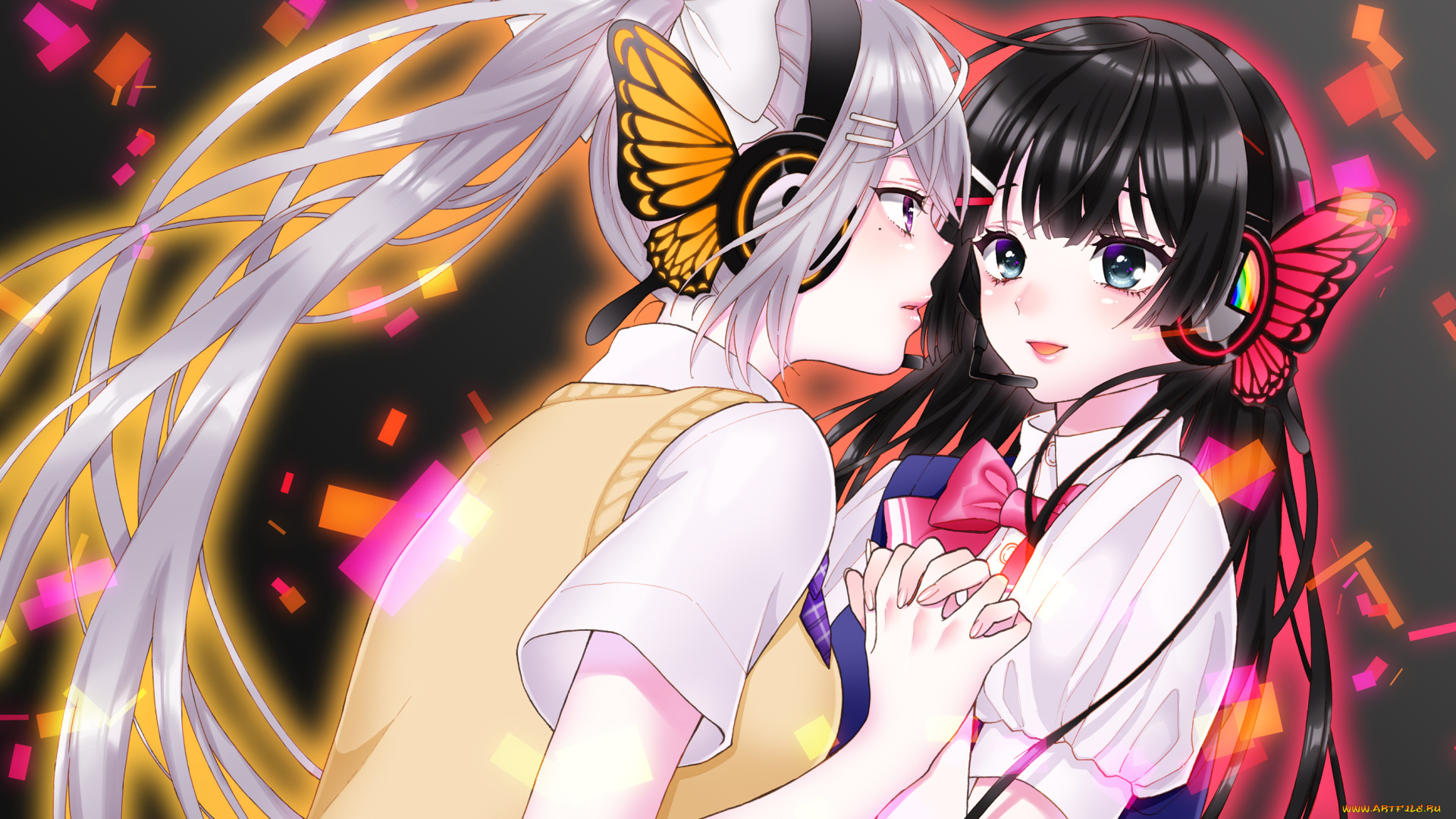 аниме, virtual, youtuber, девушки