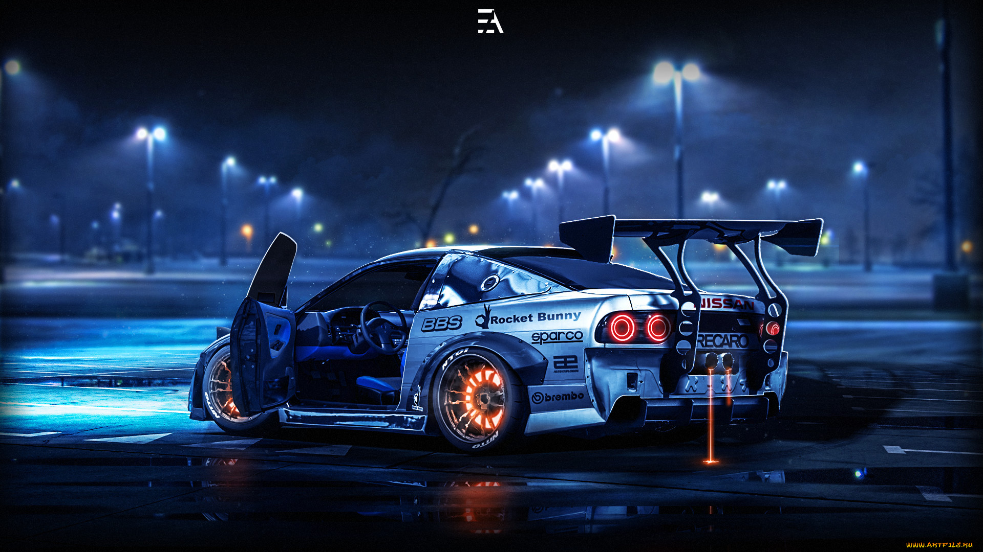 автомобили, виртуальный, тюнинг, nissan