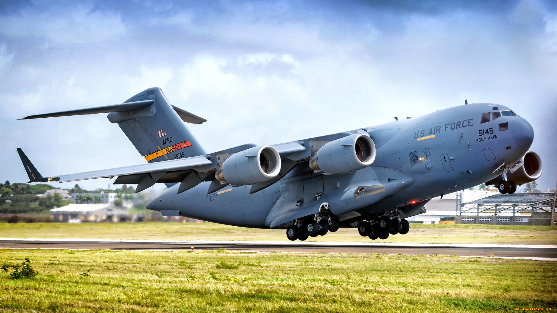 boeing, c-17a, globemaster, iii, авиация, военно-транспортные, самолёты, транспорт