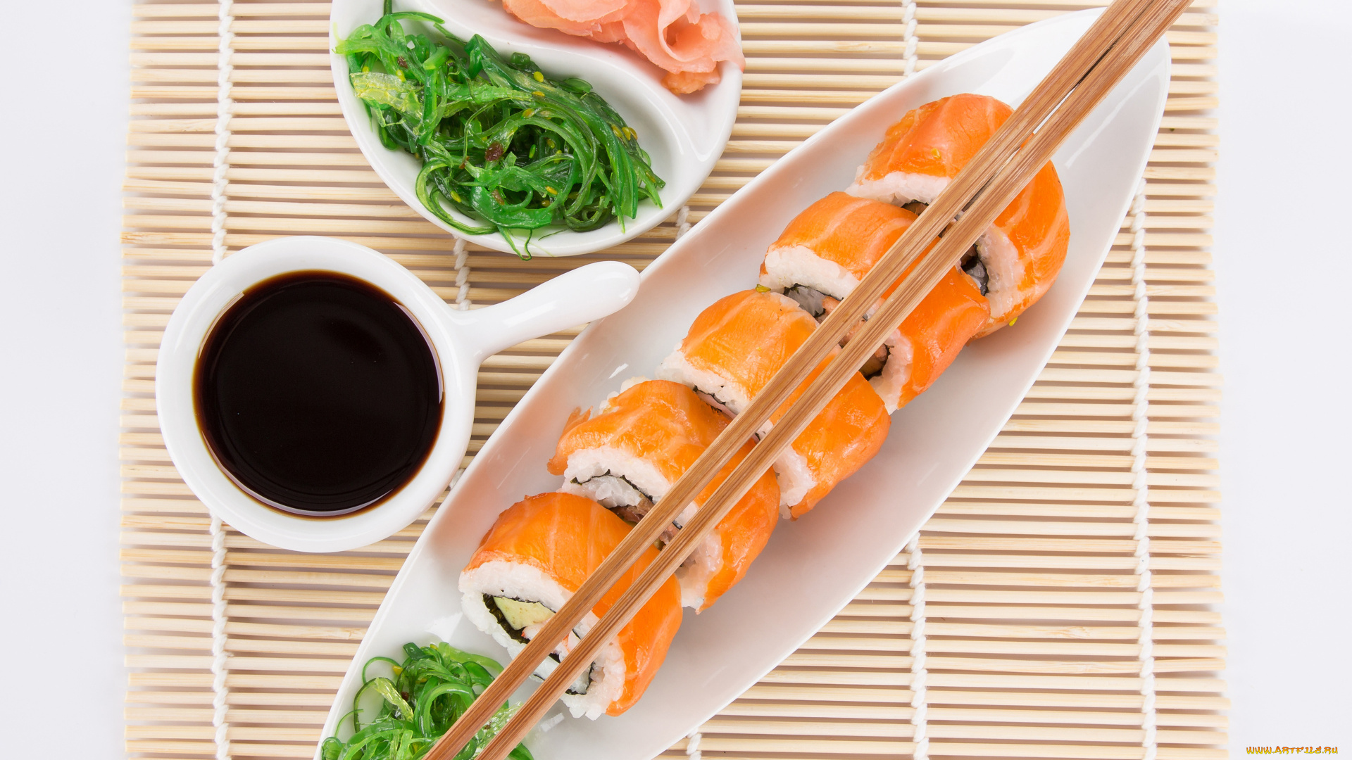 еда, рыба, , морепродукты, , суши, , роллы, водоросли, соус, палочки, суши