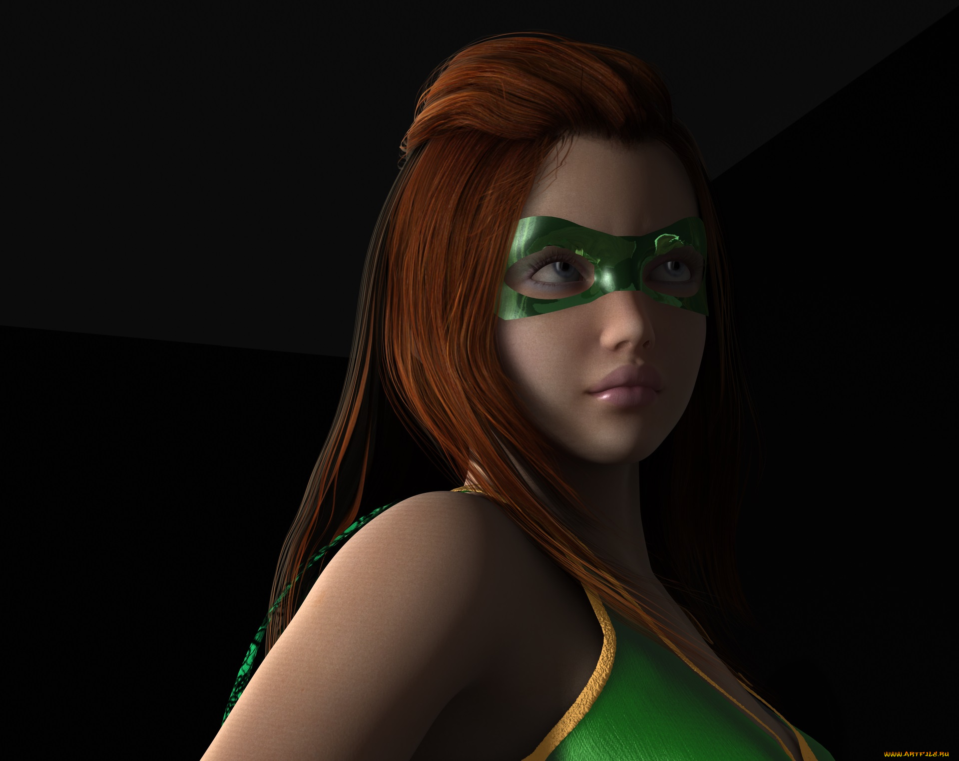 3д, графика, люди, , people, взгляд, фон, девушка