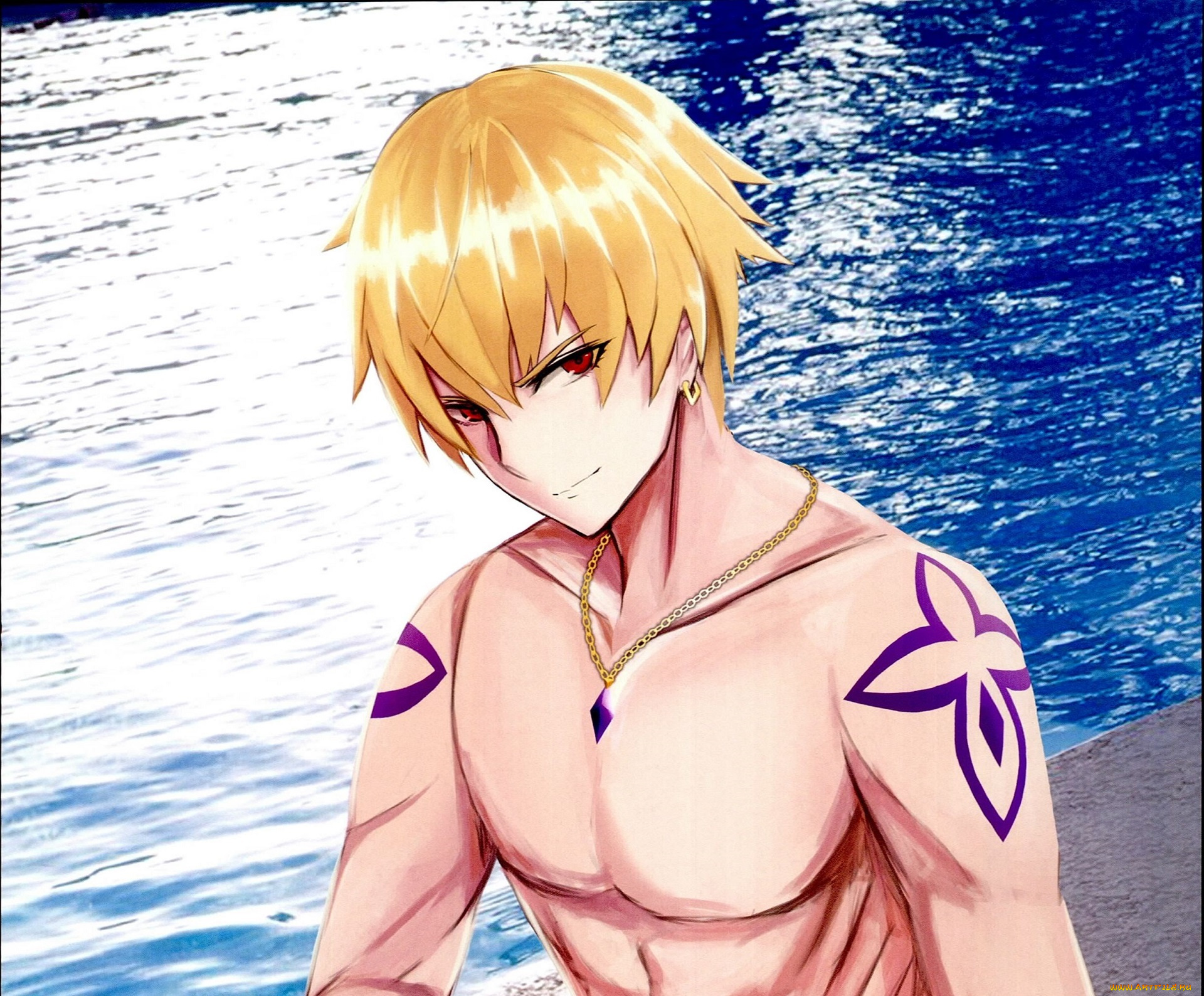 аниме, fate, stay, night, гильгамеш