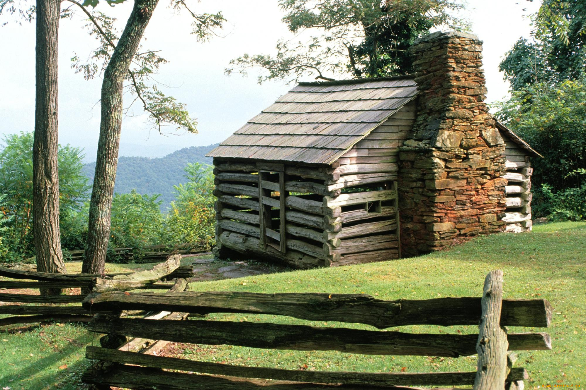 города, -, здания, , дома, изгородь, труба, сарай, горы