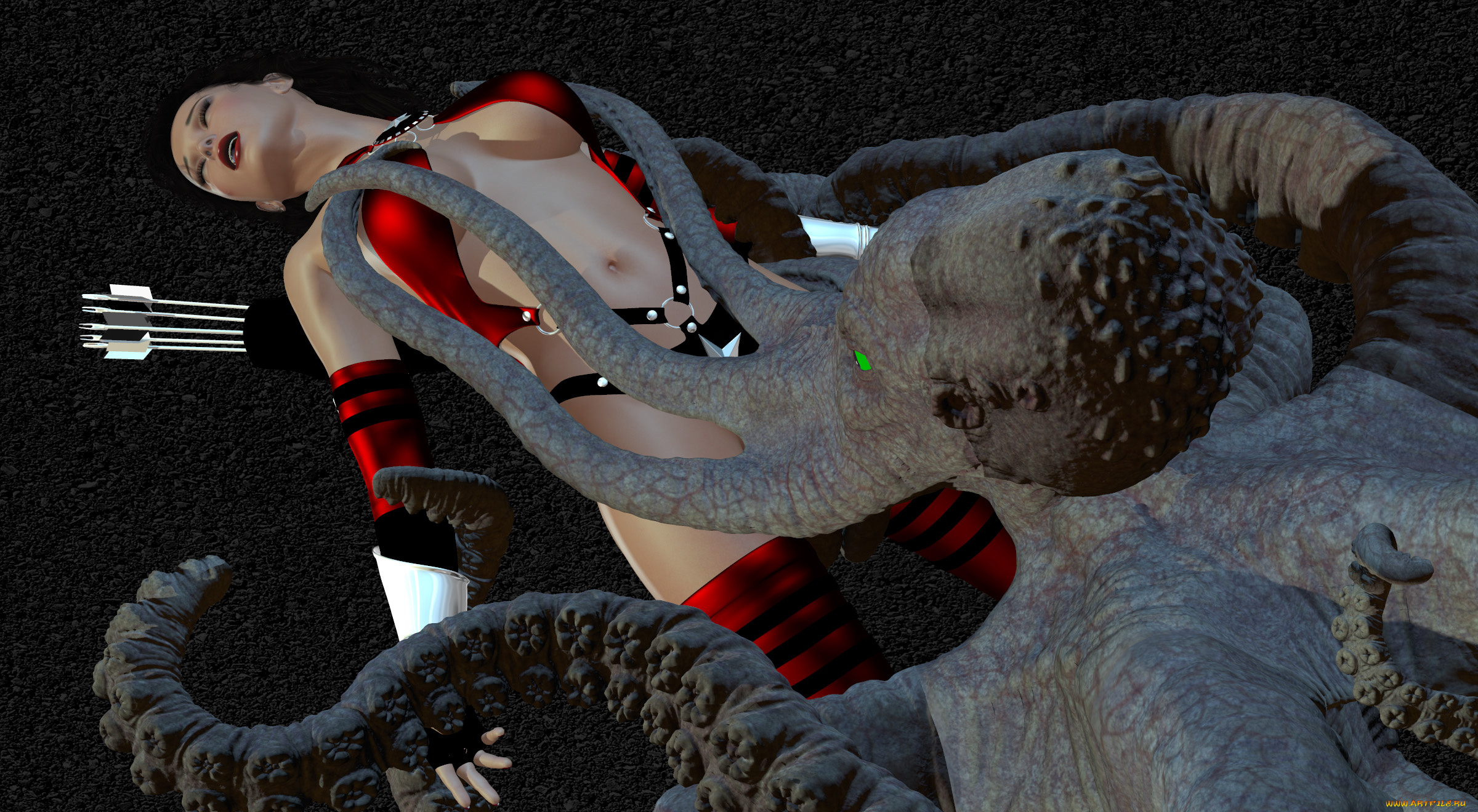 3д, графика, фантазия, , fantasy, фон, девушка, взгляд